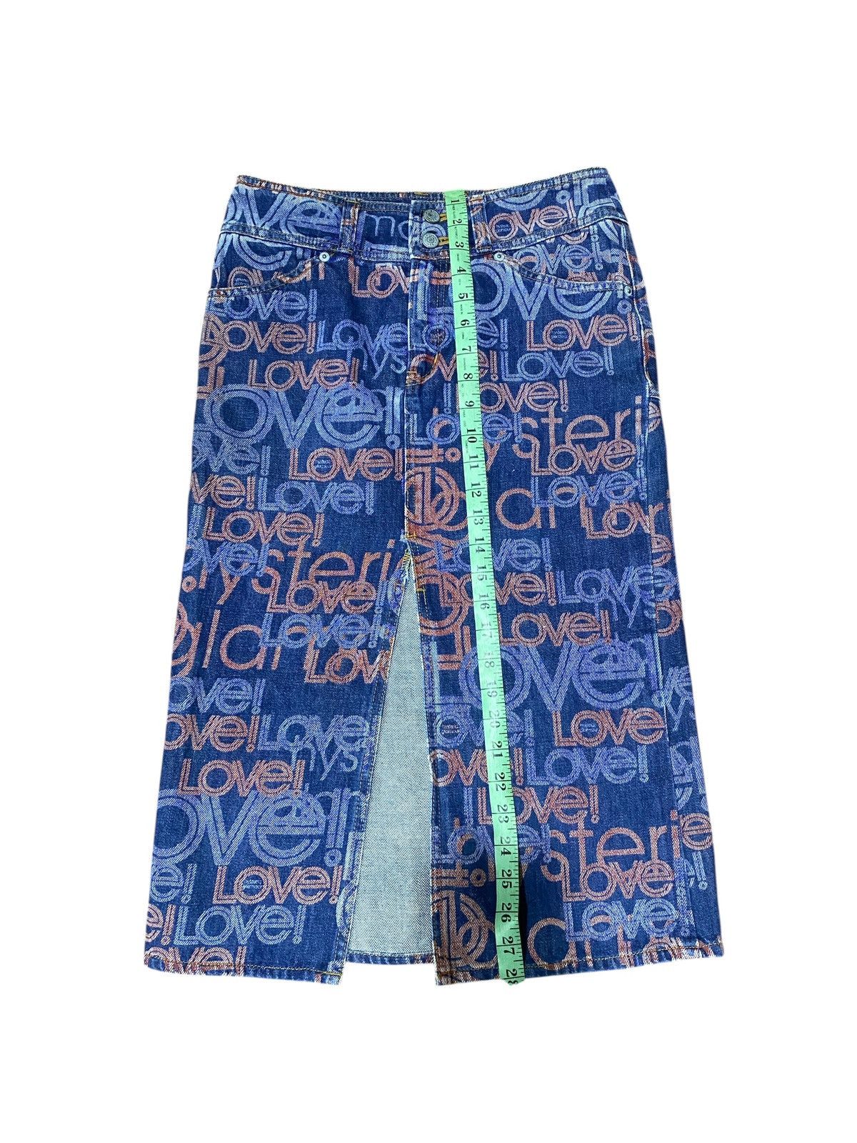 Hysteric Glamour Vintage Hysteric Glamour Fullprint Denim Maxi Skirt Size 30" / US 8 / IT 44 - 13 Thumbnail