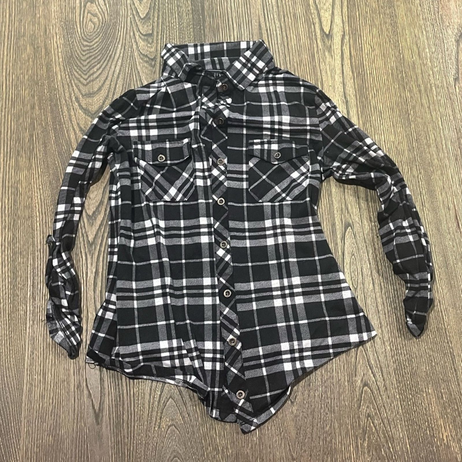 Vintage Polly Esther Button-Up Plaided Shirt Long Sleeve Size S Size S / US 4 / IT 40 - 1 Thumbnail