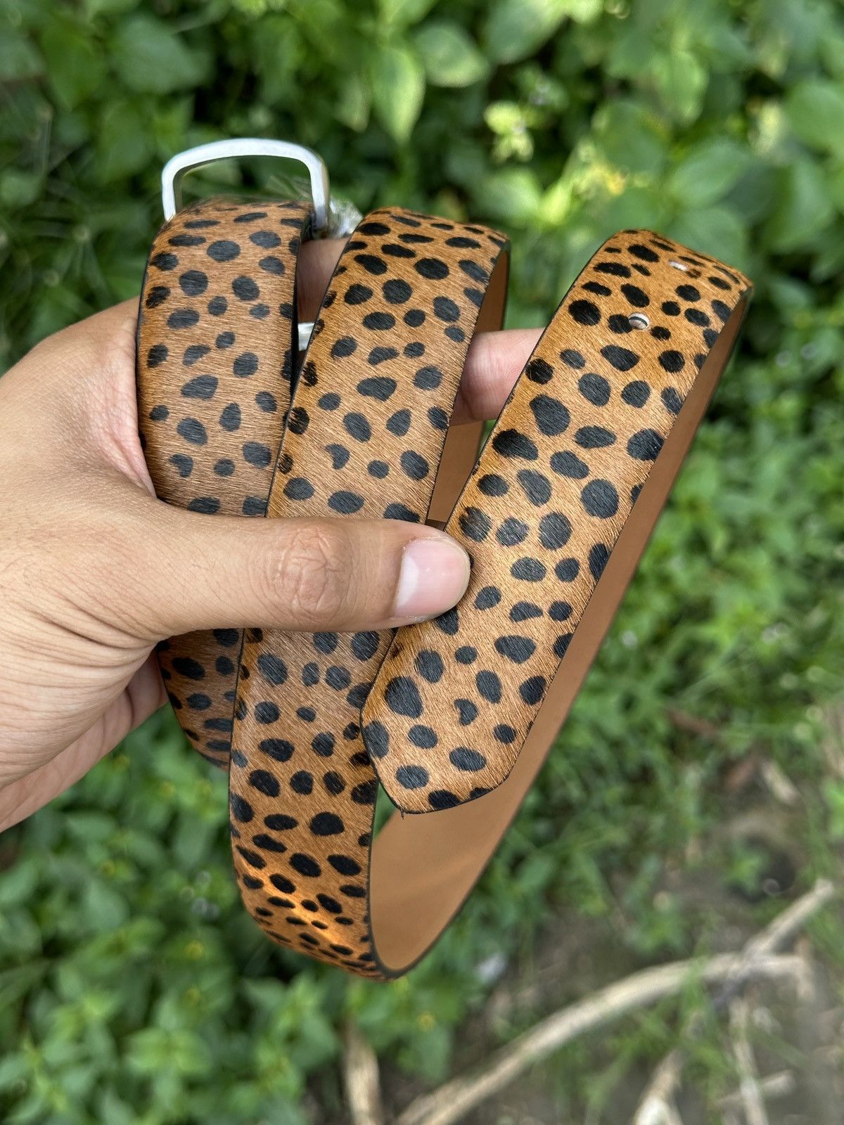 Stussy Stussy Bamboo buckle belts "Leopard pattern" Size ONE SIZE - 6 Thumbnail