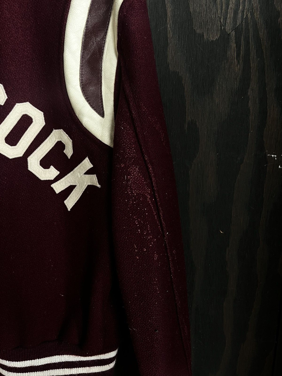 Vintage 1960s Red Maroon/White Varsity jacket Size US M / EU 48-50 / 2 - 4 Thumbnail