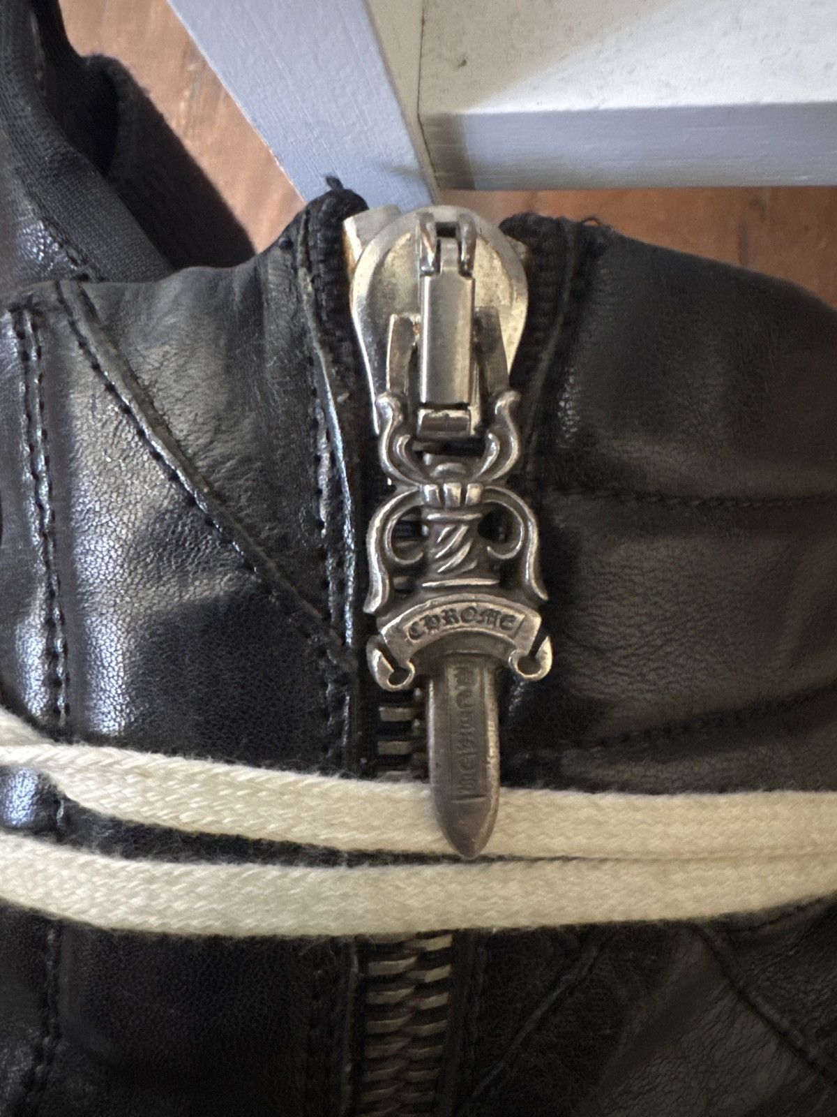 Chrome Hearts × Rick Owens Rick Owens Chrome Hearts Short-Tongue Staple Geodunks Size US 10 / EU 43 - 12 Thumbnail
