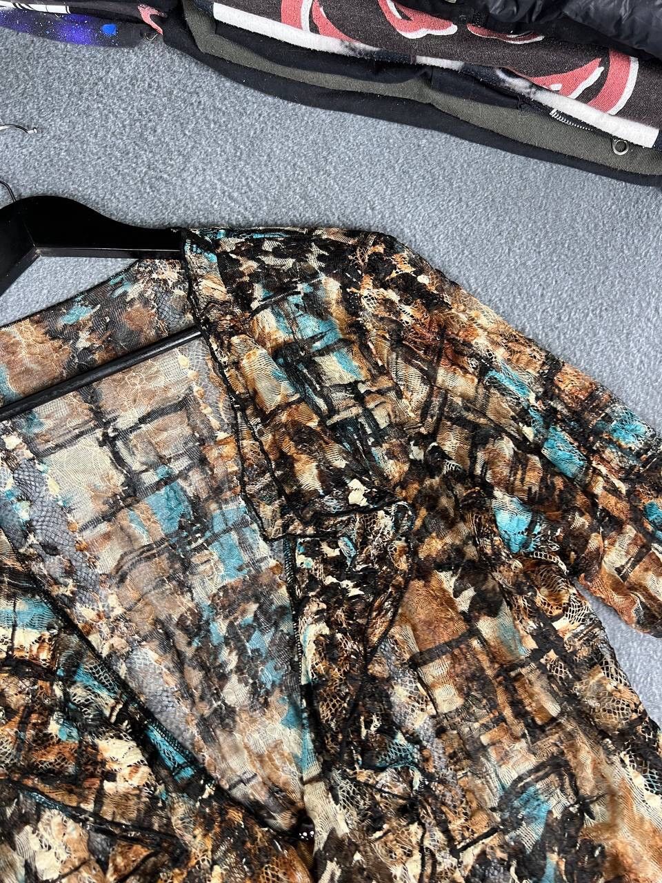Japanese Brand Avant Garde Y2K Floral Design Blouse Size M / US 6-8 / IT 42-44 - 3 Thumbnail