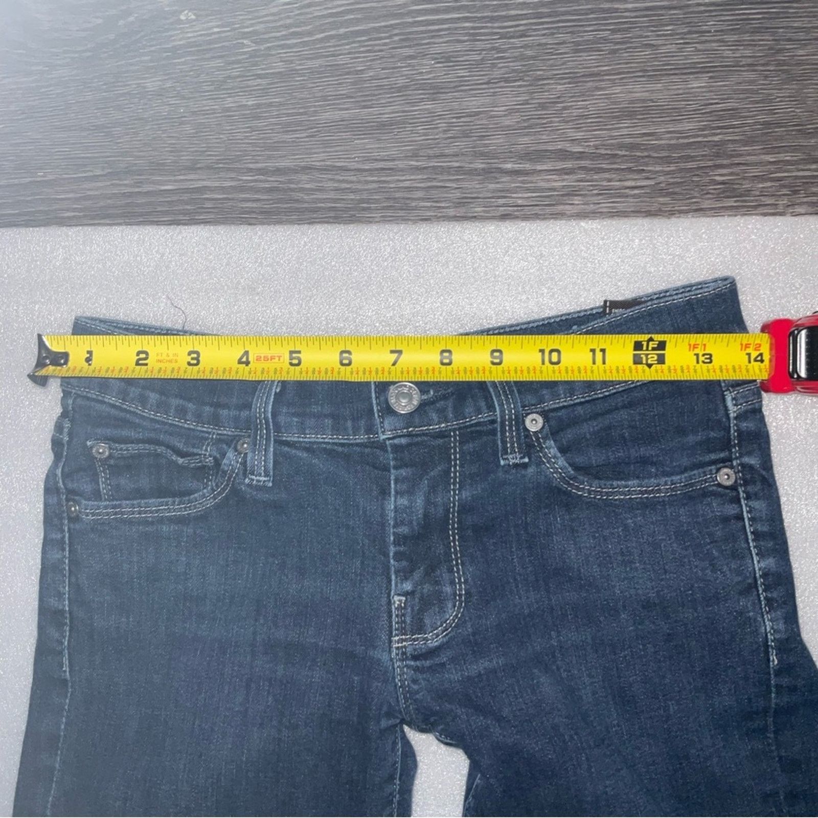 7 For All Mankind 7 For All Mankimd 7FAM Straight Leg Denim Jeans 26 Size 26" / US 2 / IT 38 - 5 Thumbnail