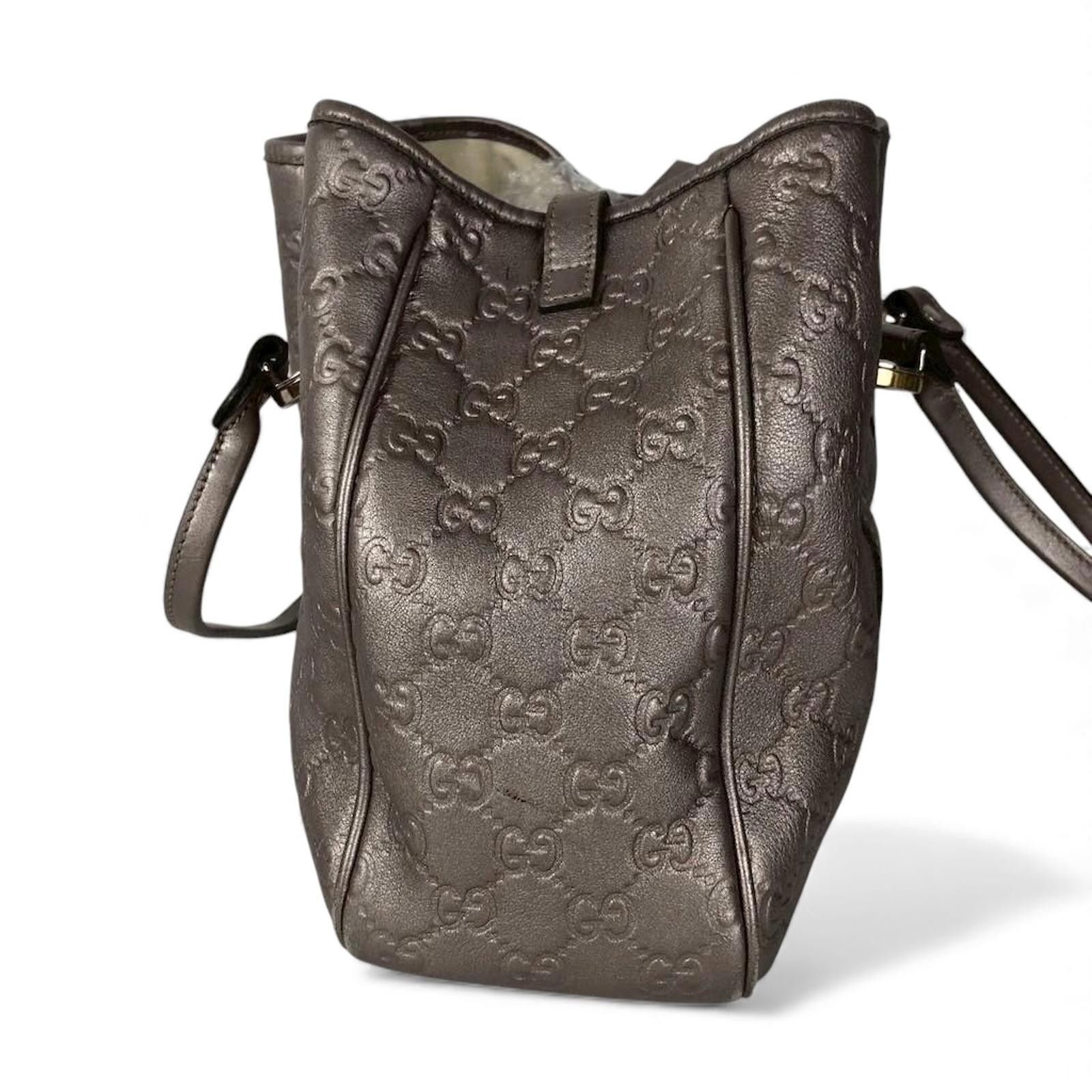 Gucci Gucci - Metallic Leather Tote Handbag Size ONE SIZE - 4 Thumbnail