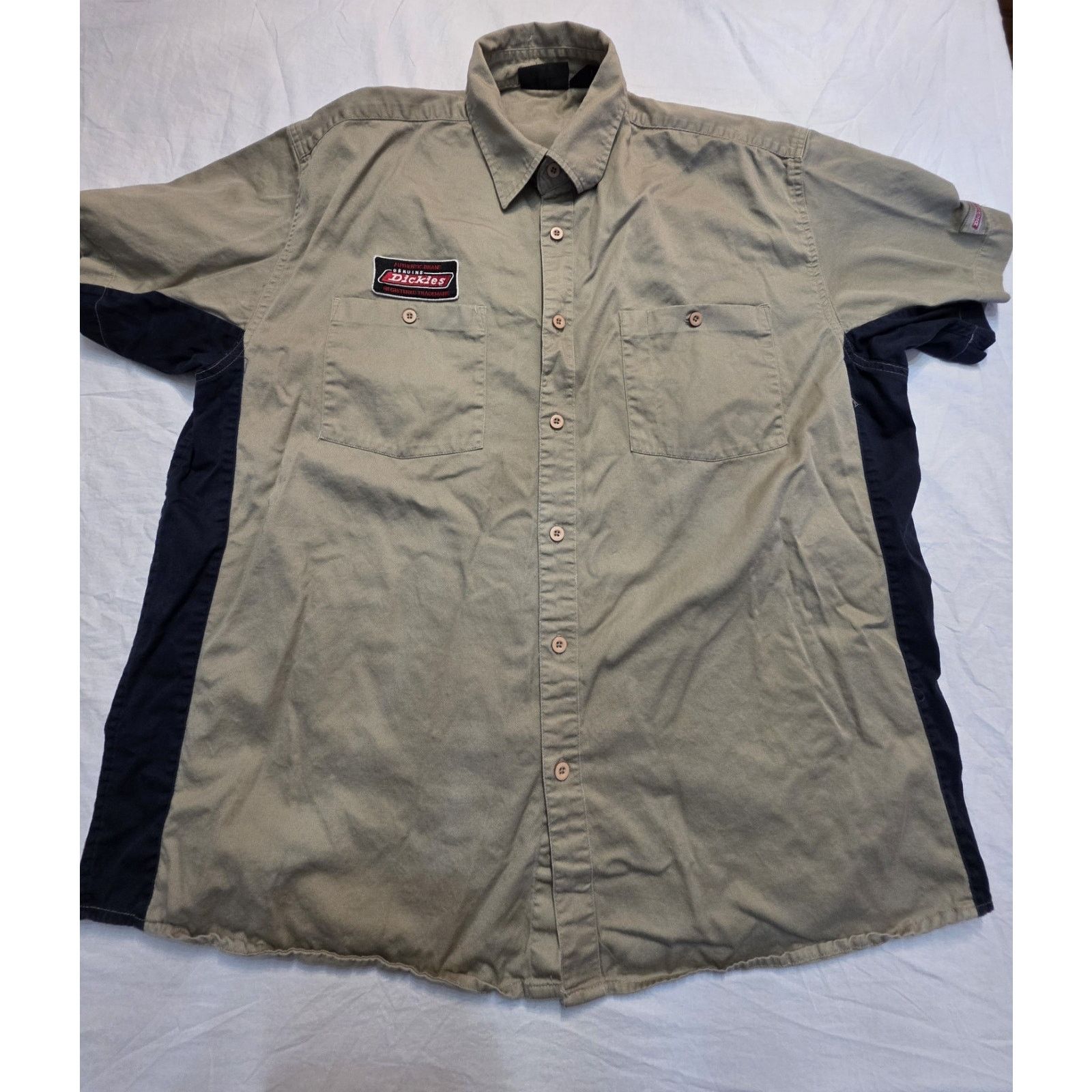 Dickies Vintage Dickies Men's Size 2XL Two Tone Short Sleeve Button Size US XXL / EU 58 / 5 - 1 Thumbnail