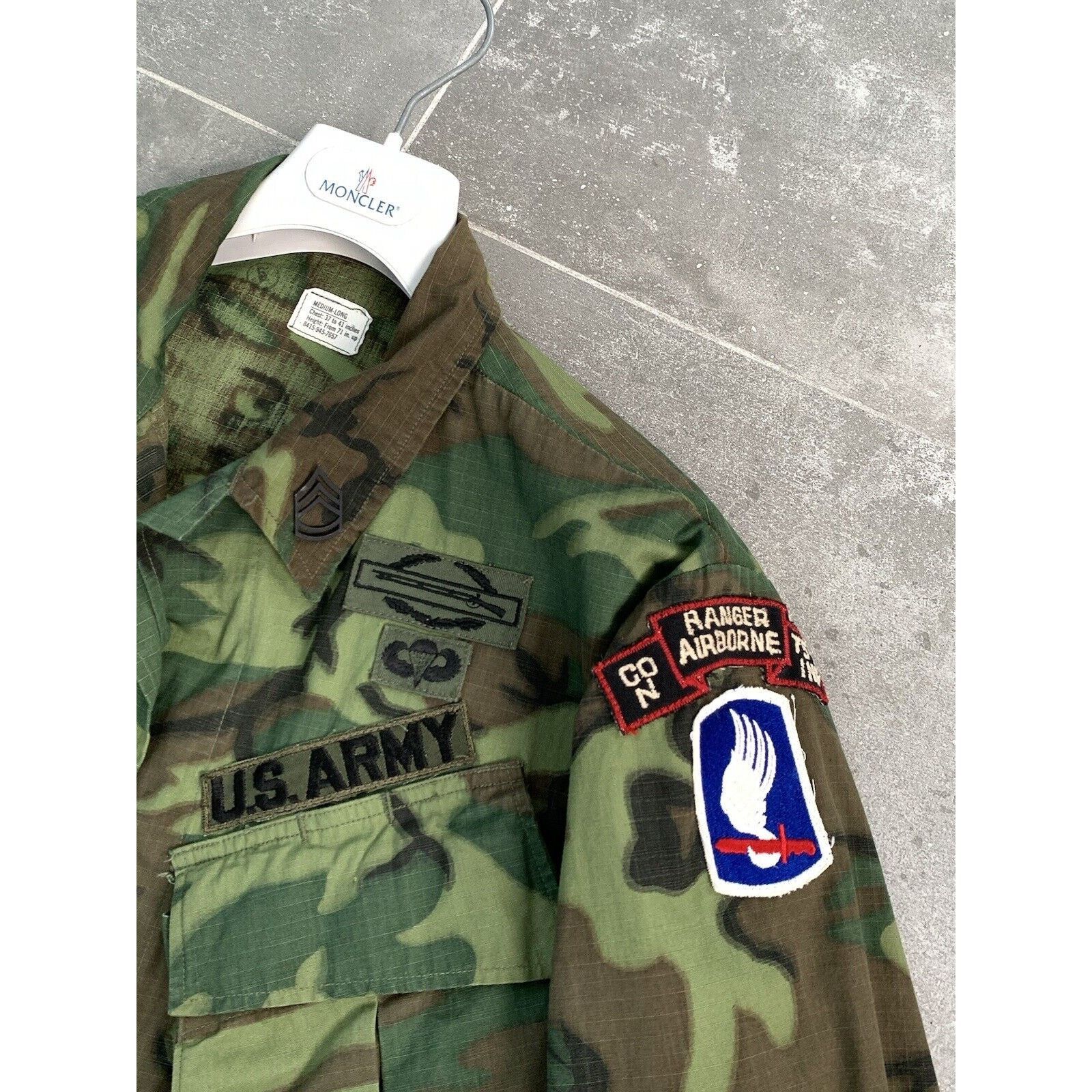 Vintage Mens US ARMY Ranger Airborne 75th Inf VIETNAM WAR Jacket M-L Size US L / EU 52-54 / 3 - 3 Thumbnail