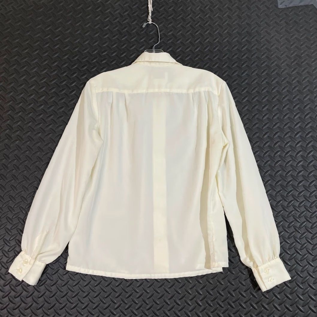 Pendleton VINTAGE Pendleton Women Blouse Shirt Yellow Button Up Long Sleeve Petite 10 Womens Size L / US 10 / IT 46 - 3 Thumbnail