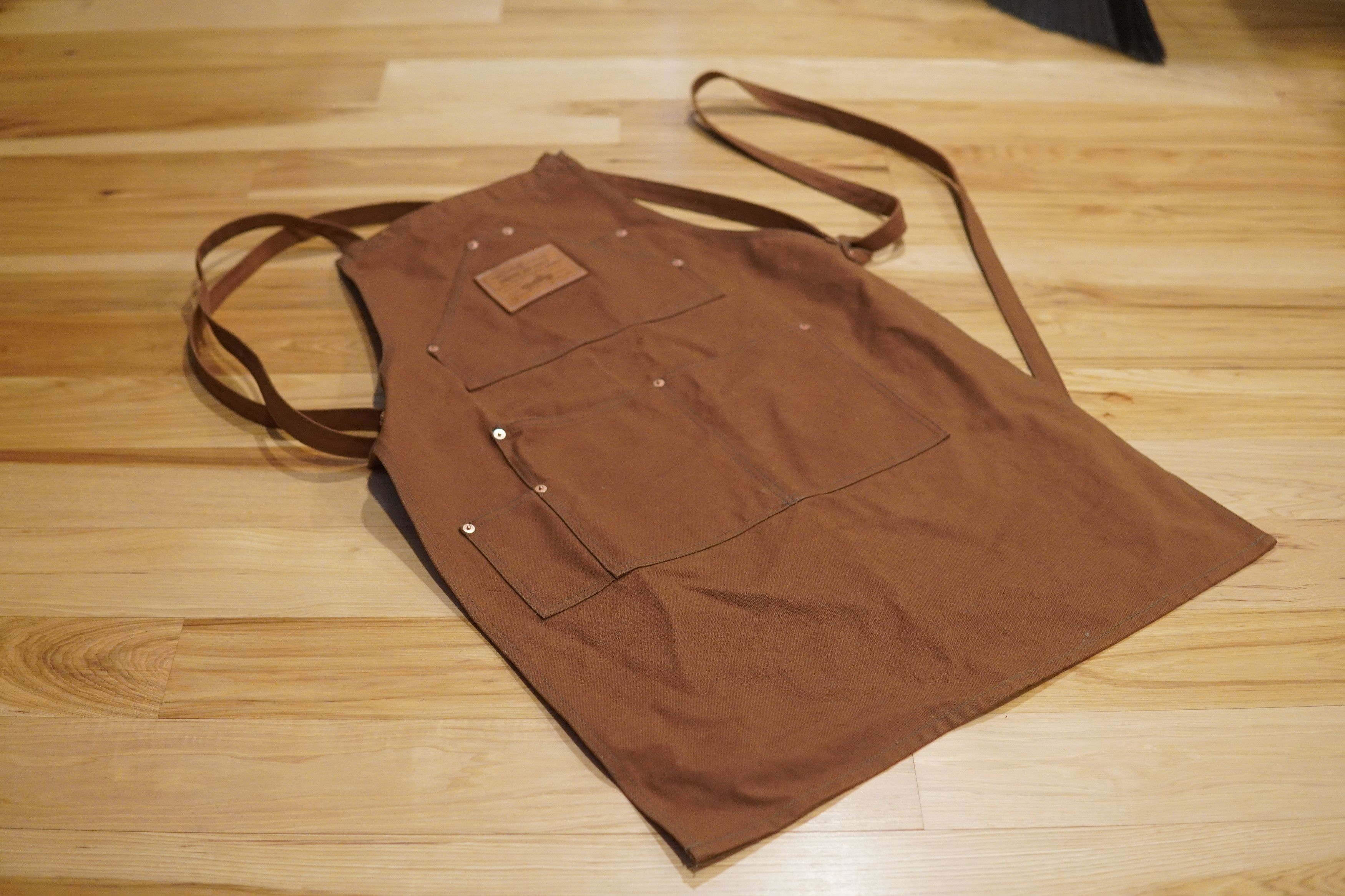 Iron Heart 17oz Cotton Duck Apron - Brown IHG-057-BRN Size ONE SIZE - 3 Thumbnail