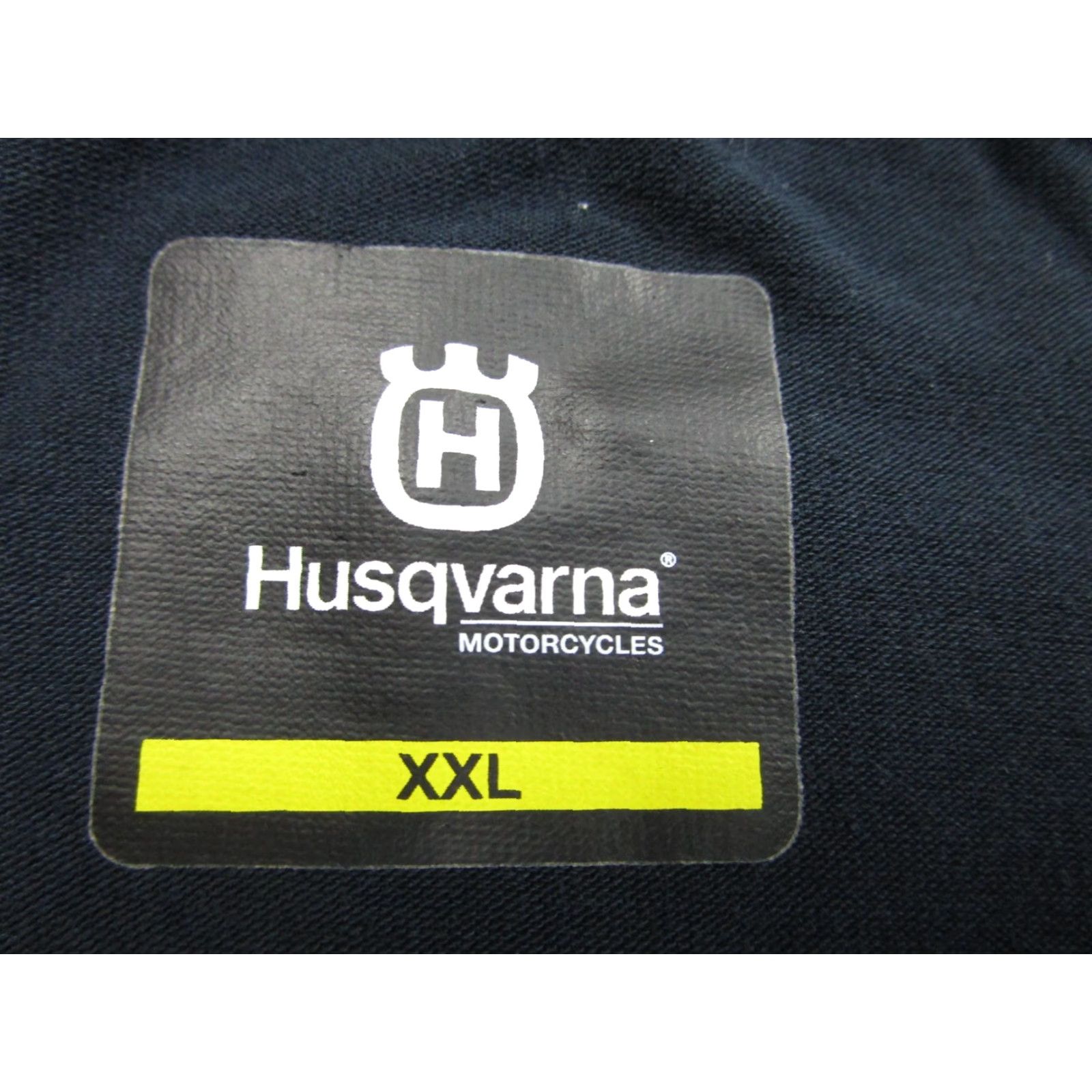 Vintage Husqvarna Motorcycles Shirt Mens 2XL Navy Blue Logo Performance Short Sleeve Size US XXL / EU 58 / 5 - 4 Thumbnail