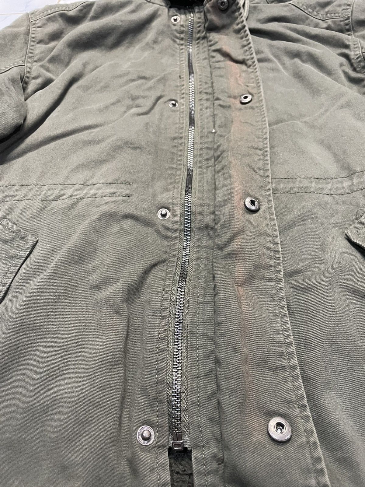 If Six Was Nine In The Attic Japanese Brand Fur Hooded Fishtail Jacket Size US L / EU 52-54 / 3 - 4 Thumbnail