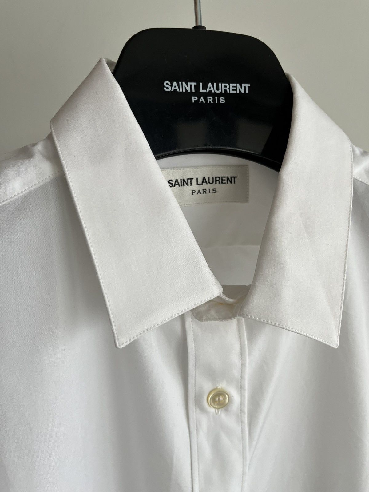 Hedi Slimane × Saint Laurent Paris × Yves Saint Laurent Super Rare Brand New Yves Hedi Skinny Collar Dressy Shirt Size US M / EU 48-50 / 2 - 2 Thumbnail