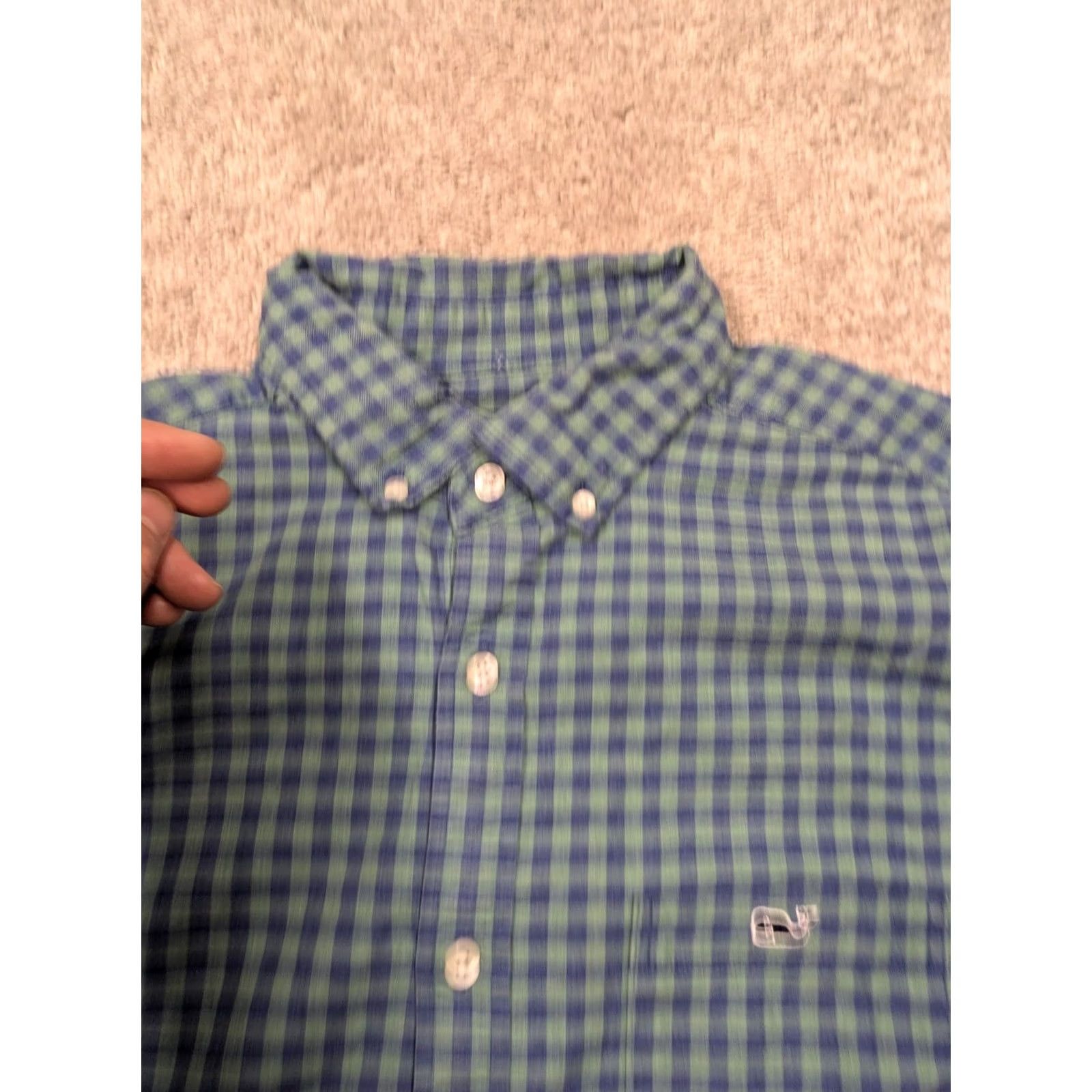 Vineyard Vines Vineyard Vines Shirt Mens M Medium Green Check Button Down Classic Fit Size US M / EU 48-50 / 2 - 4 Thumbnail