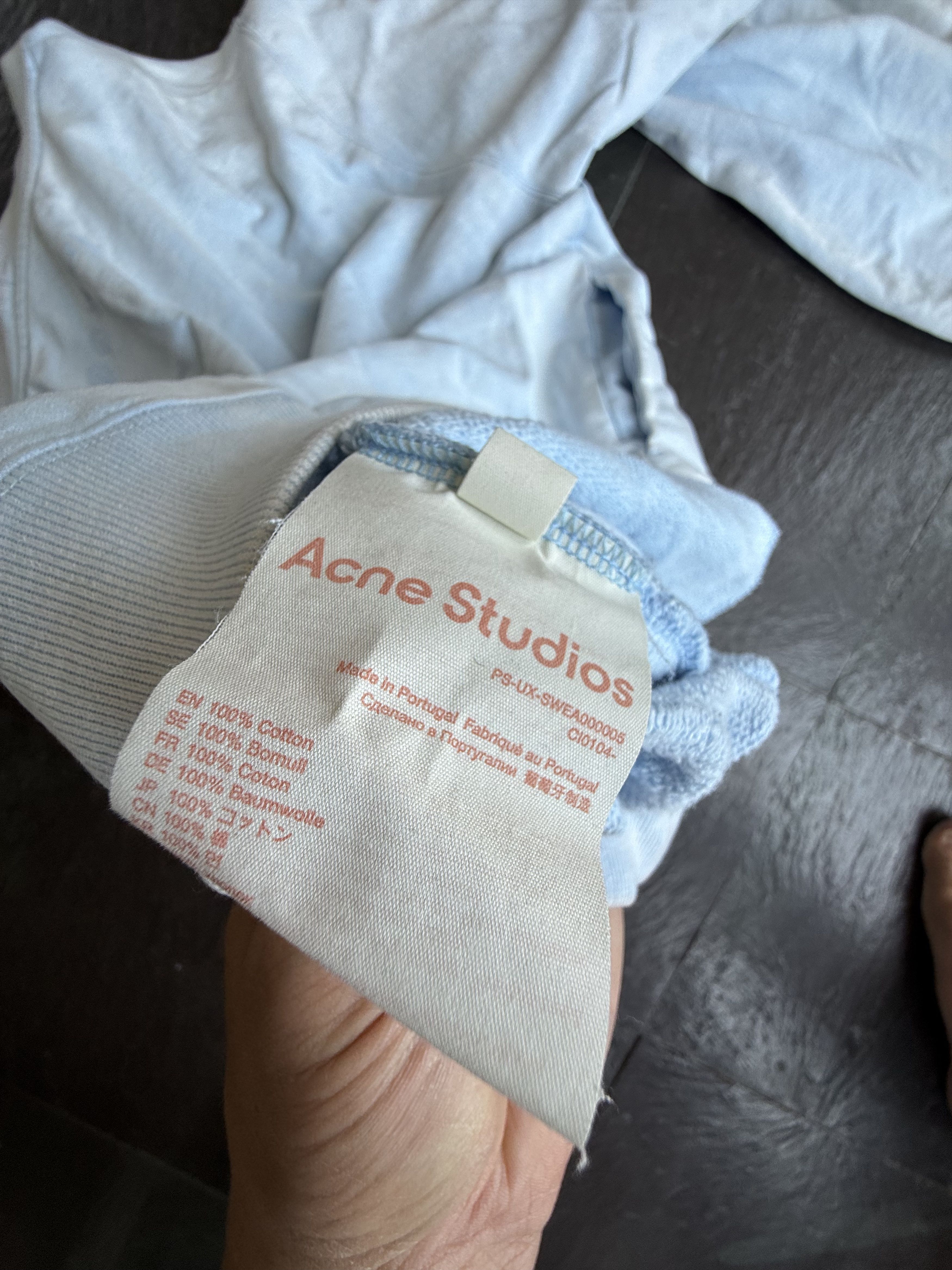 Acne Studios Acne Faded Blue Hoodie Size US M / EU 48-50 / 2 - 8 Thumbnail