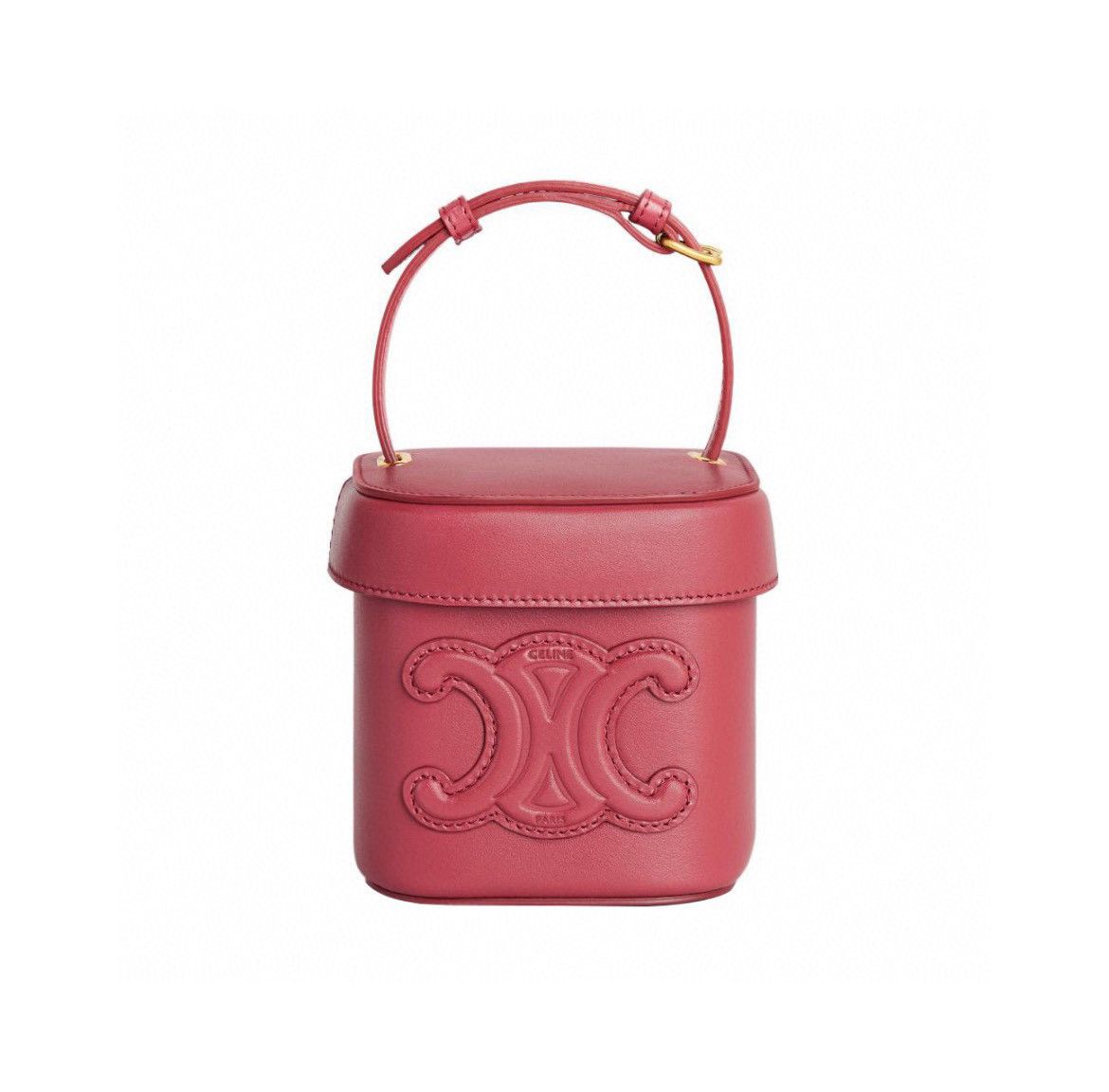 Celine o1w1db11124 Size: OS / Small Box Cuir Triomphe Bag in Red Size ONE SIZE - 1 Thumbnail