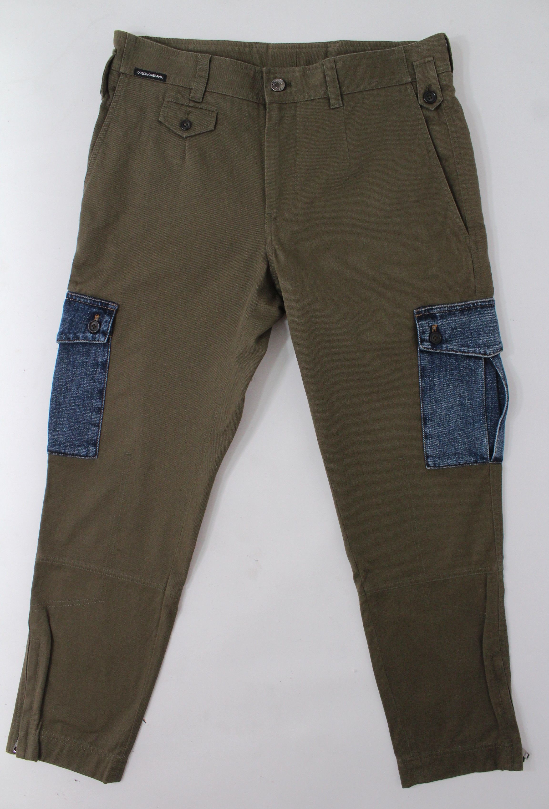 Dolce & Gabbana Dolce & Gabbana Denim Patchwork Cargo Pants IT 44 Size US 28 / EU 44 - 4 Thumbnail