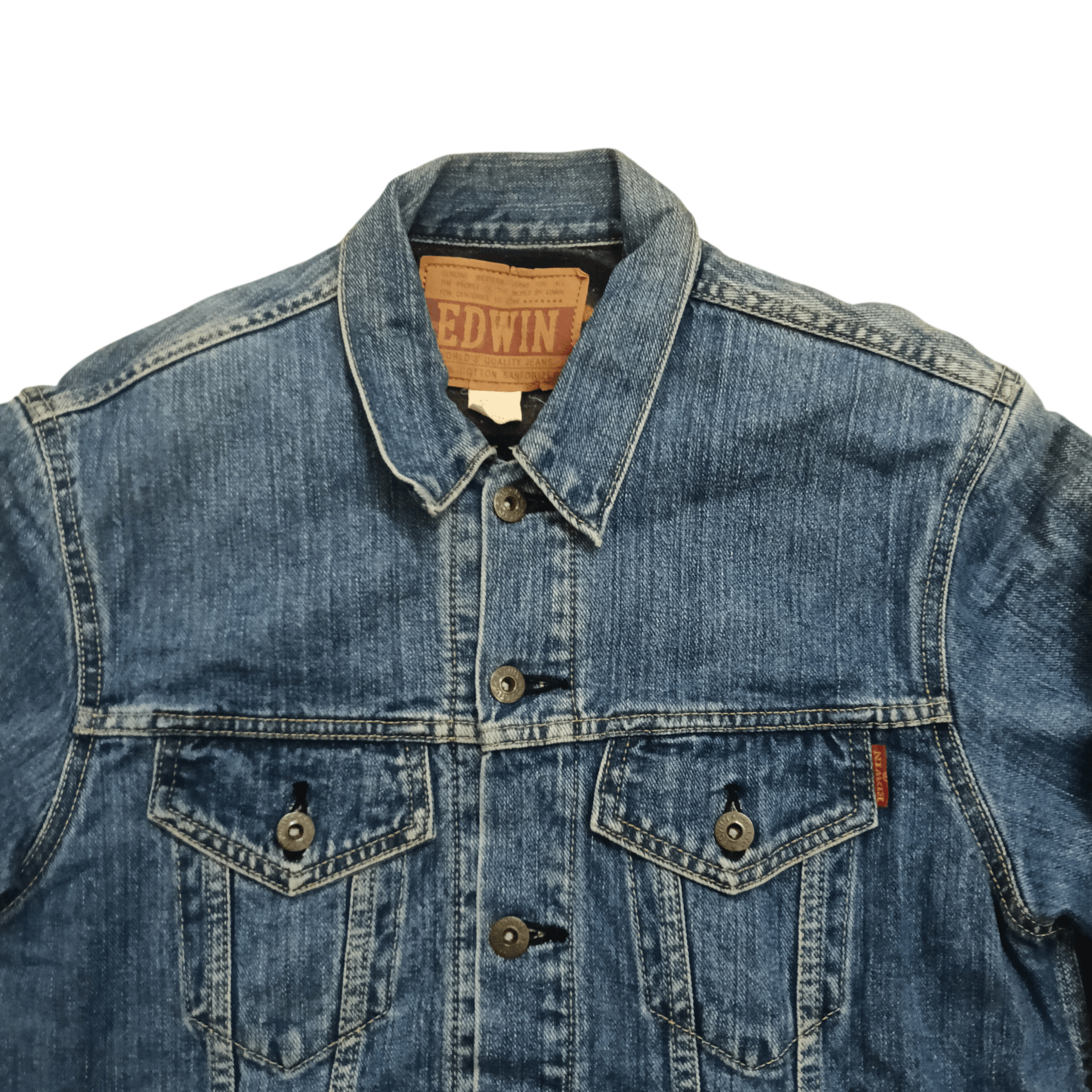 Edwin Vintage 90s Edwin Trucker Blanket Jacket Size US M / EU 48-50 / 2 - 3 Thumbnail