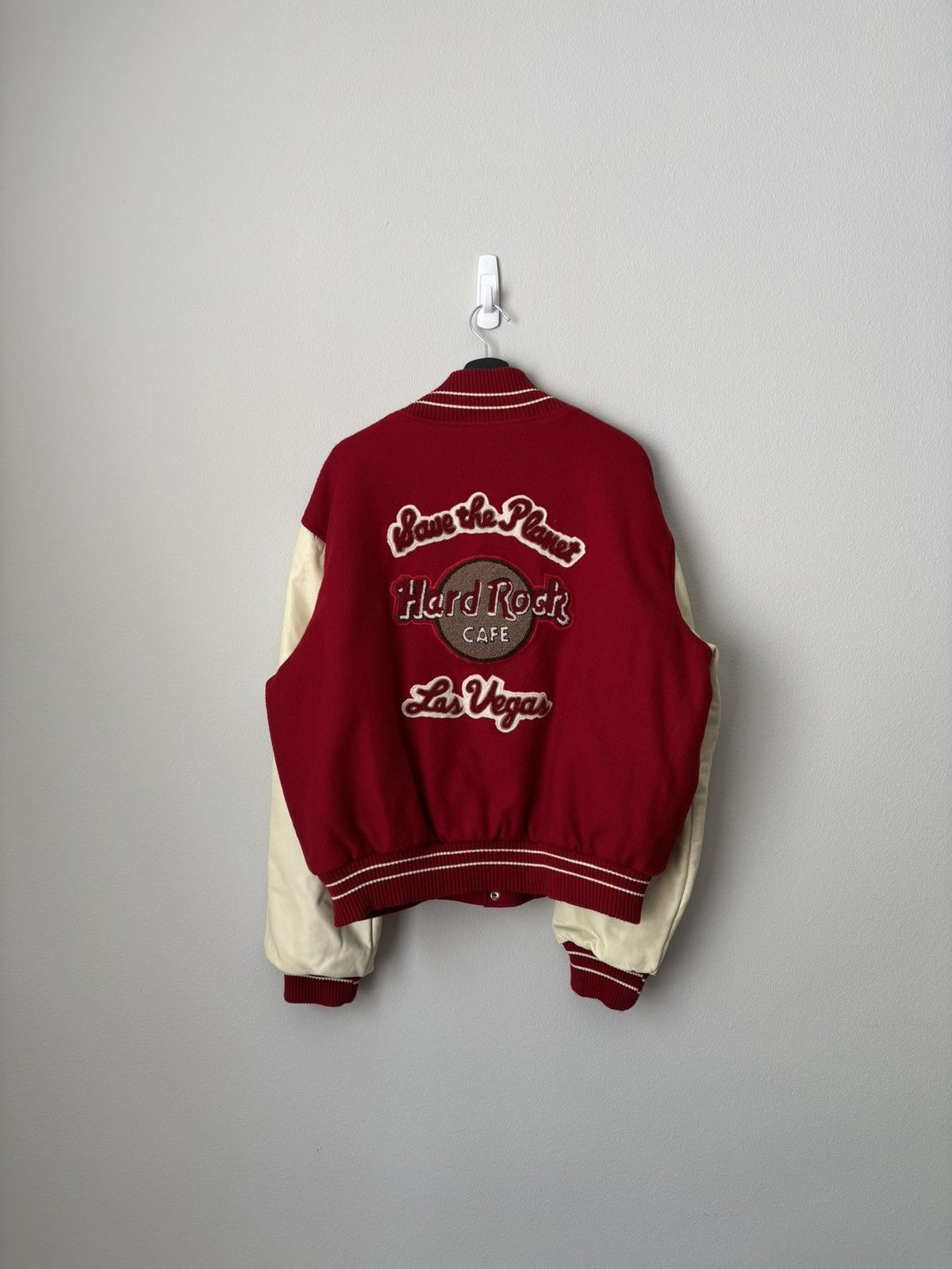 Hard Rock Cafe 80s Hard Rock Las Vegas Cafe Varsity Jacket Size US XL / EU 56 / 4 - 2 Thumbnail