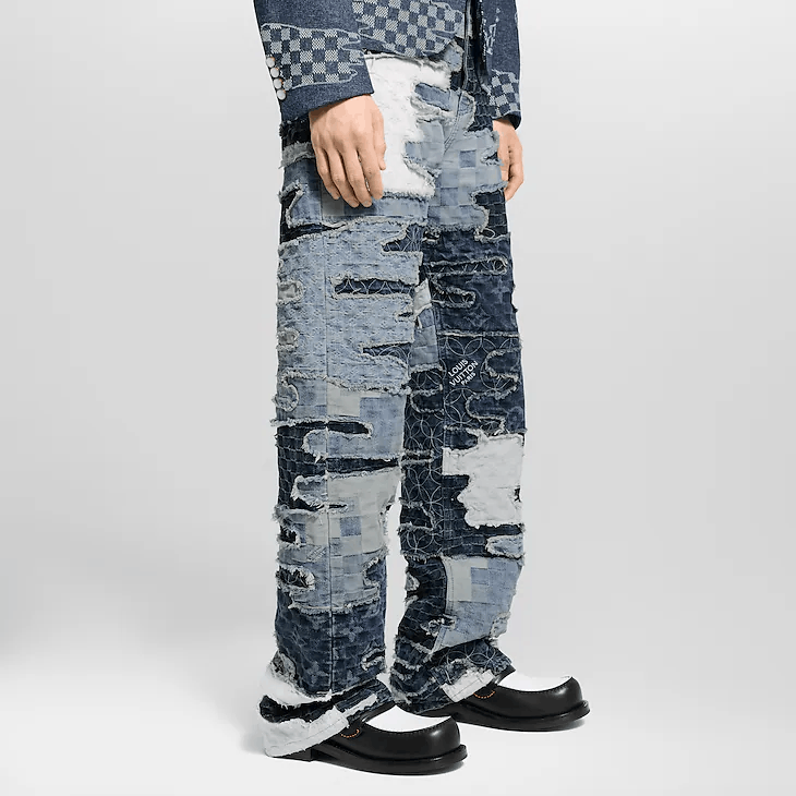 Louis Vuitton Patchwork Denim Skate Trousers Size US 32 / EU 48 - 2 Thumbnail