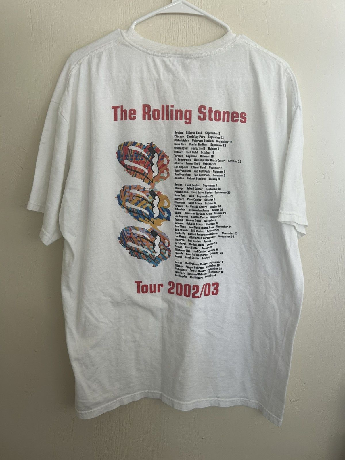 The Rolling Stones The Rolling Stones Tour 2002/2003 Graphic T-shirt White Size US XL / EU 56 / 4 - 5 Thumbnail