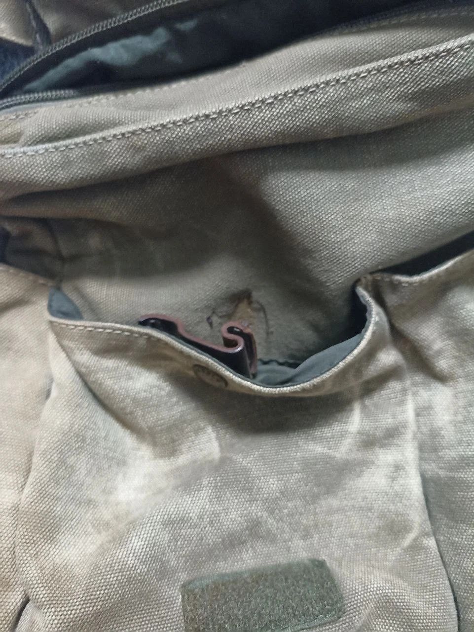 Diesel DIESEL 90S ARCHIVE MILITARY DISTRESSED COTTON BAG Khaki Used Size ONE SIZE - 7 Thumbnail