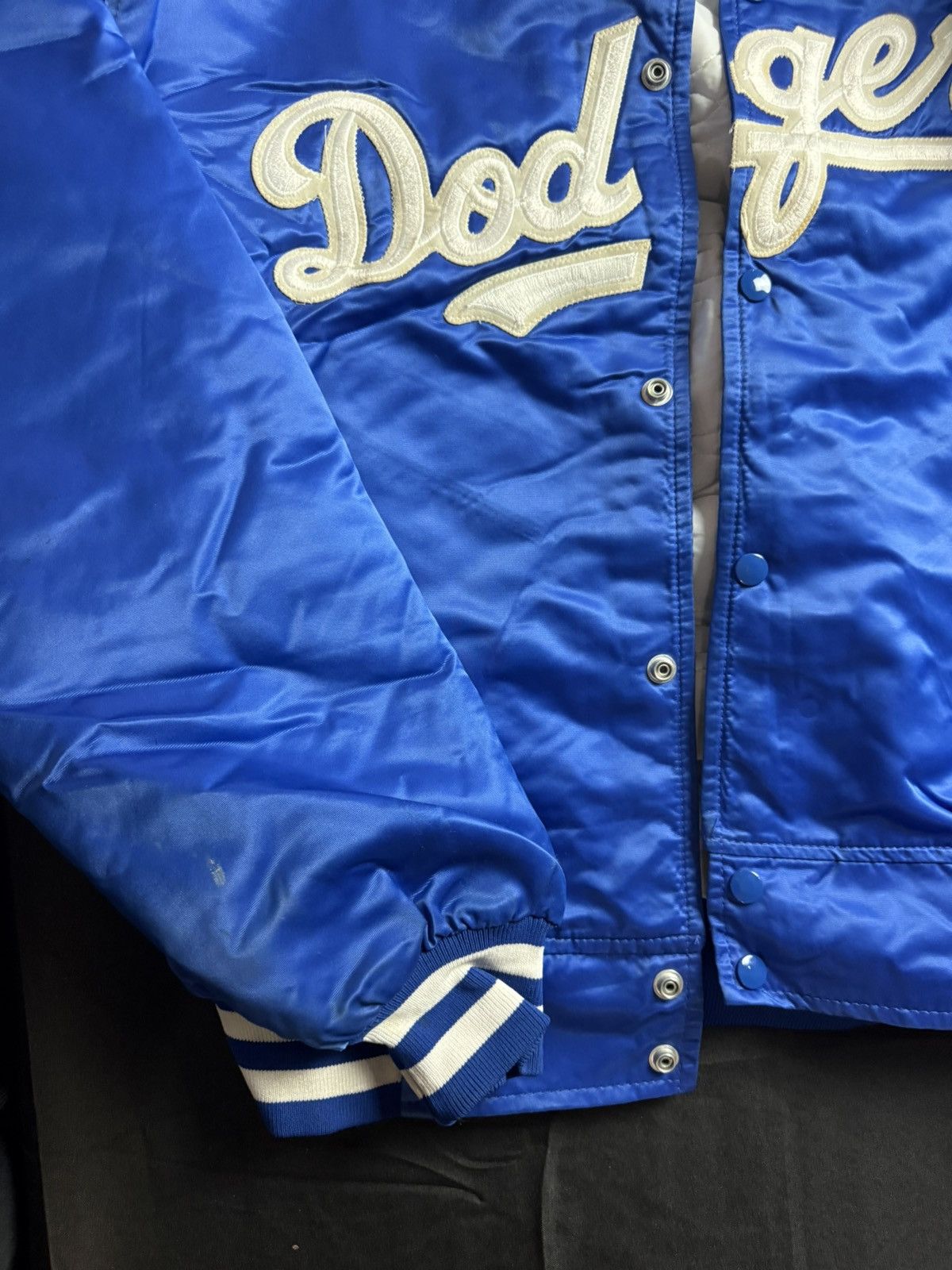 Starter Extremely Rare 90s LA Dodgers Bomber Jacket By Starter XXL Size US XXL / EU 58 / 5 - 4 Thumbnail