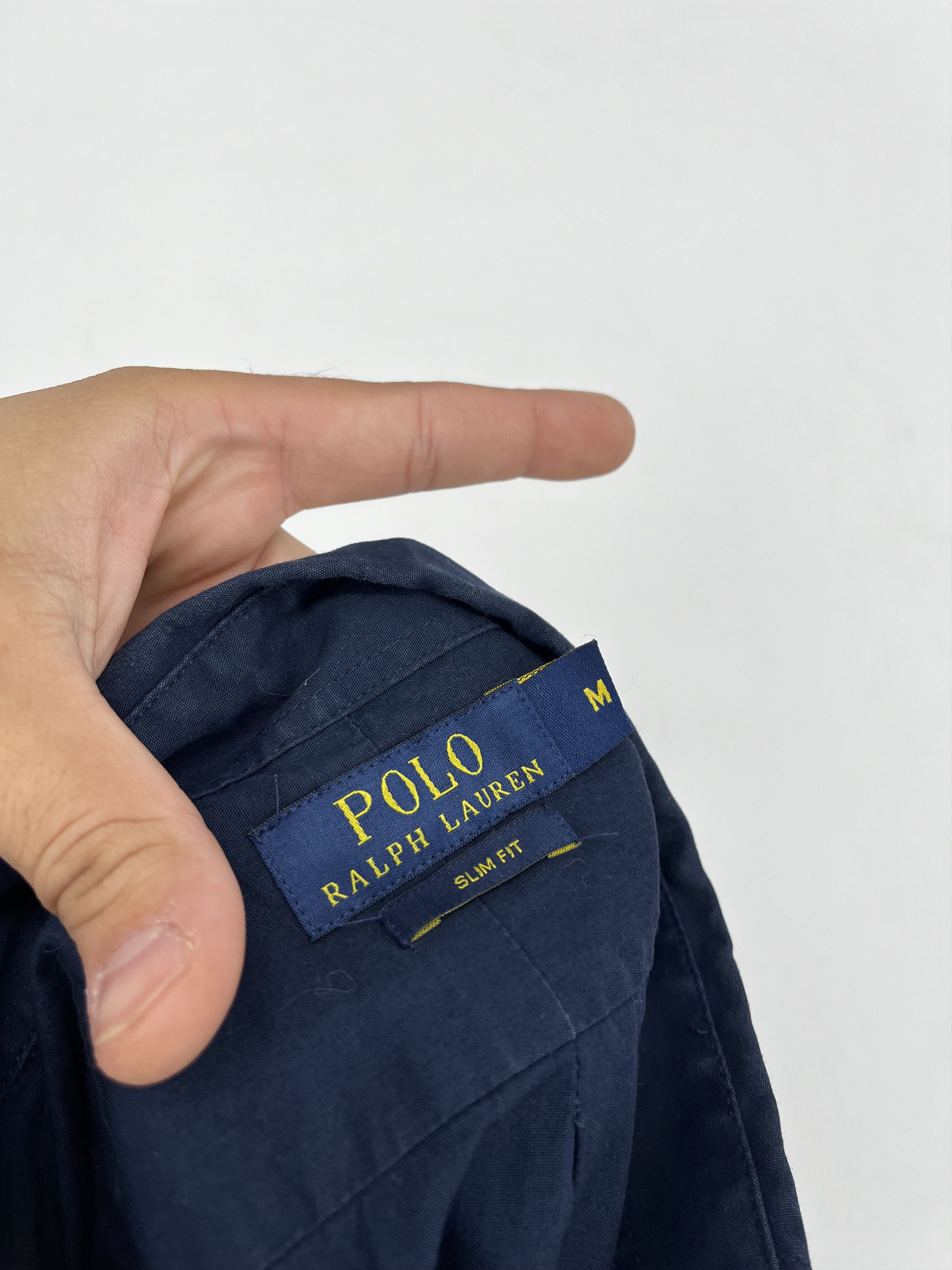 Polo Ralph Lauren Vintage Navy Shirt Polo Ralph Lauren Size M Rare Size US M / EU 48-50 / 2 - 7 Thumbnail