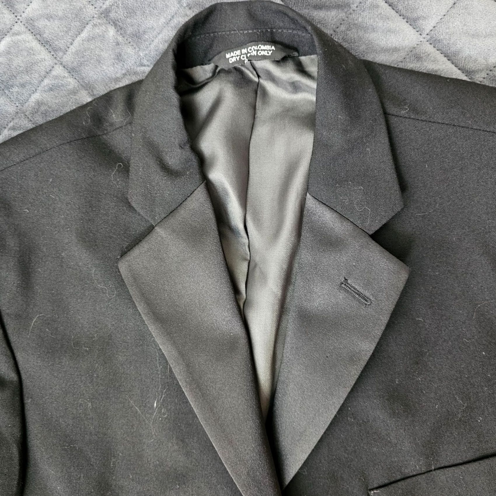 Chaps Chaps Blazer Wool Black Satin Facing Lapel Tuxedo Jacket 38 Short Men Three-Button Notch Lapel Short Ventless Regular Brand Chaps Size US 38 / EU 54 - 2 Thumbnail