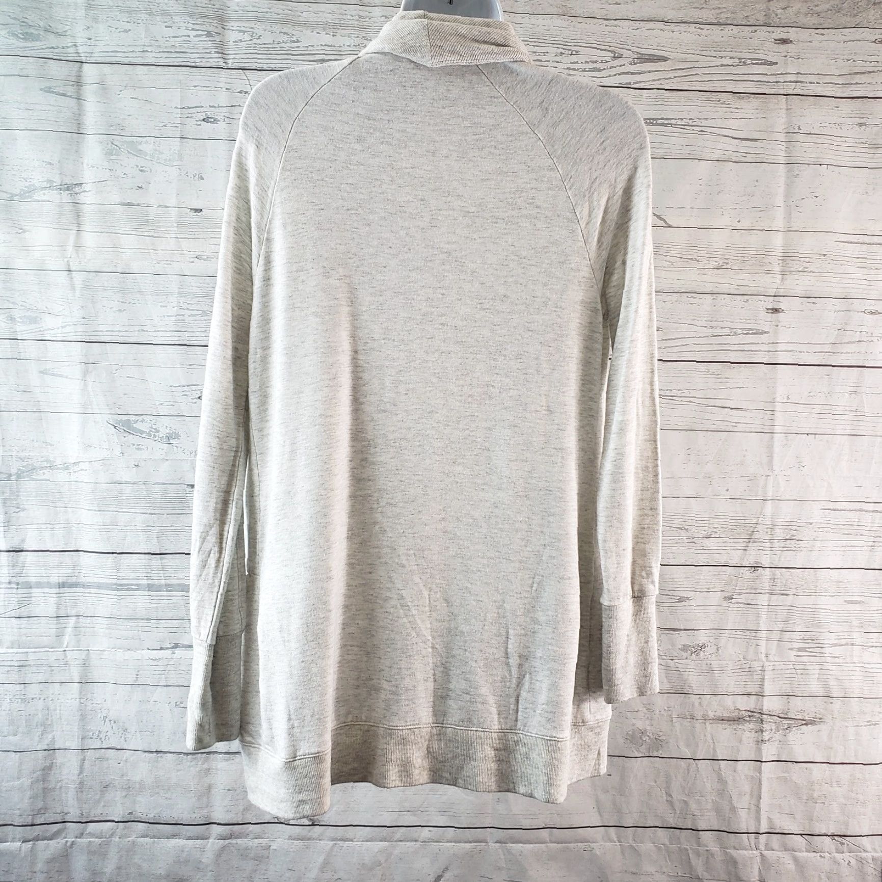 Athleta Athleta Womens Cardigan Shirt XS Gray Open Front Draped Studio Wrap Modal Blend Size XS / US 0-2 / IT 36-38 - 4 Thumbnail