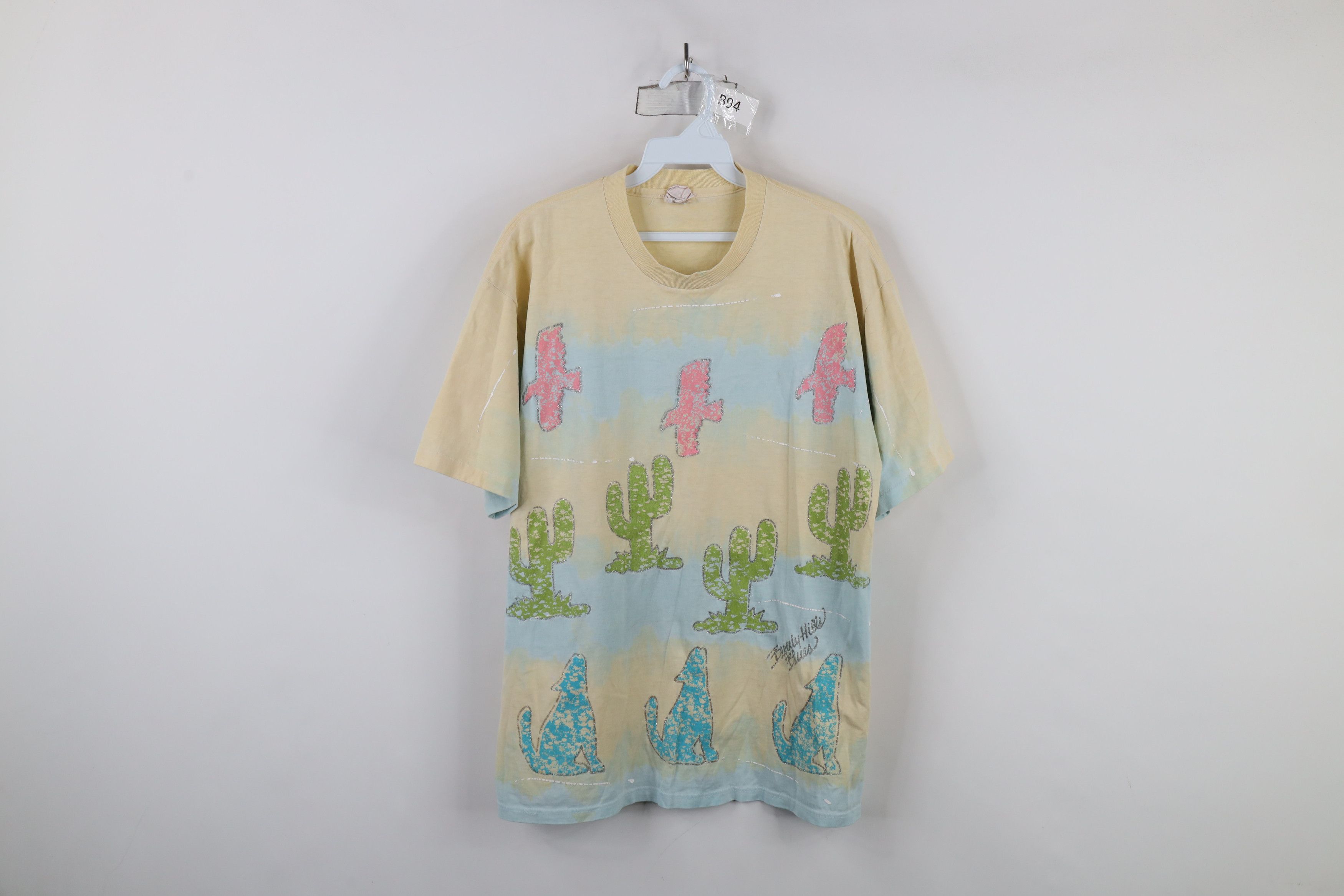 Vintage Vintage 90s Streetwear Cactus Wolf Beverly Hills T-Shirt USA Size ONE SIZE - 1 Thumbnail