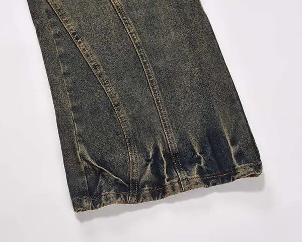 VIBE Vintage Jeans Patchwork Loose Baggy Retro Size US 27 - 6 Thumbnail