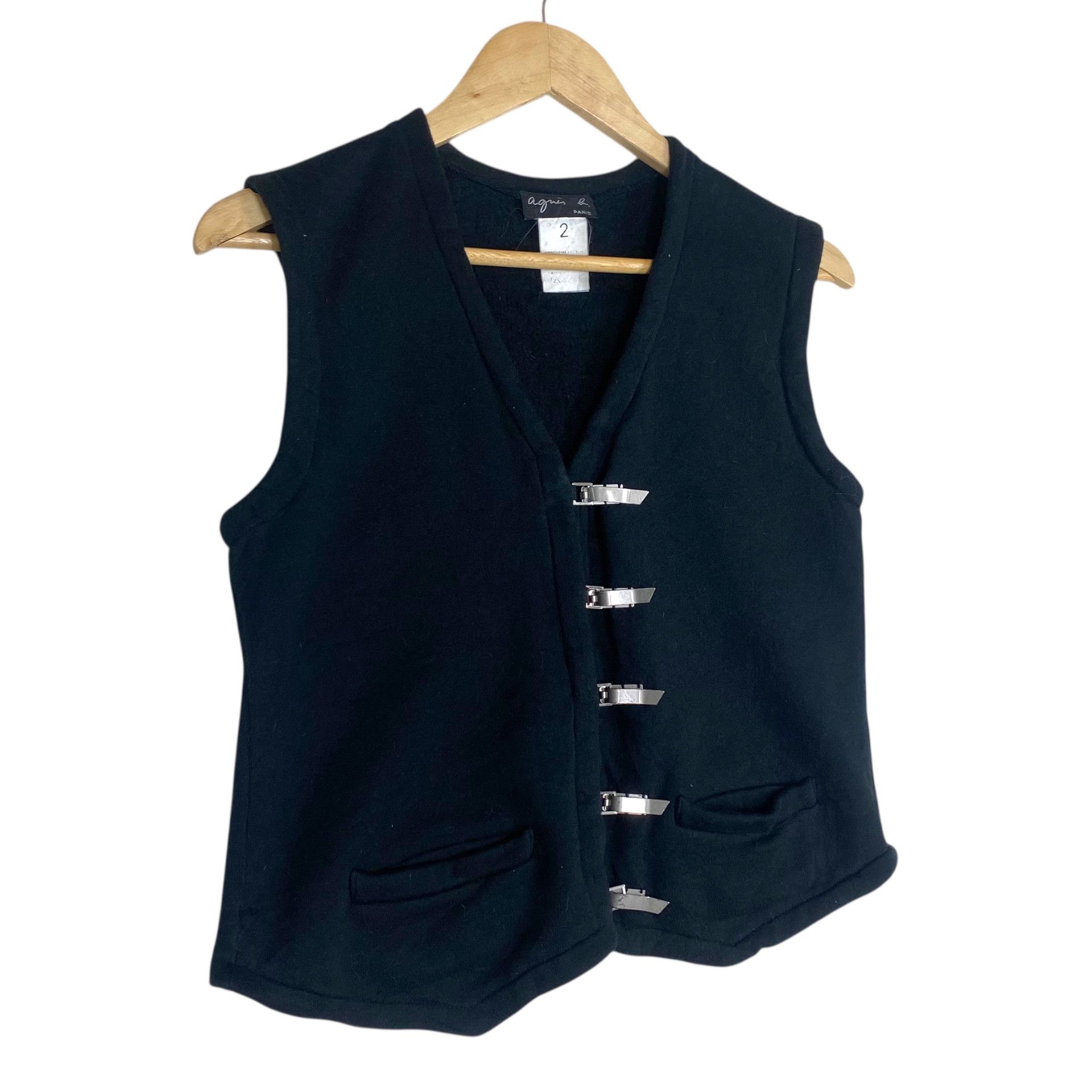 agnes b. 💥 AGNES B. PARIS VEST SILVER HOOK (RARE) Size S / US 4 / IT 40 - 4 Thumbnail