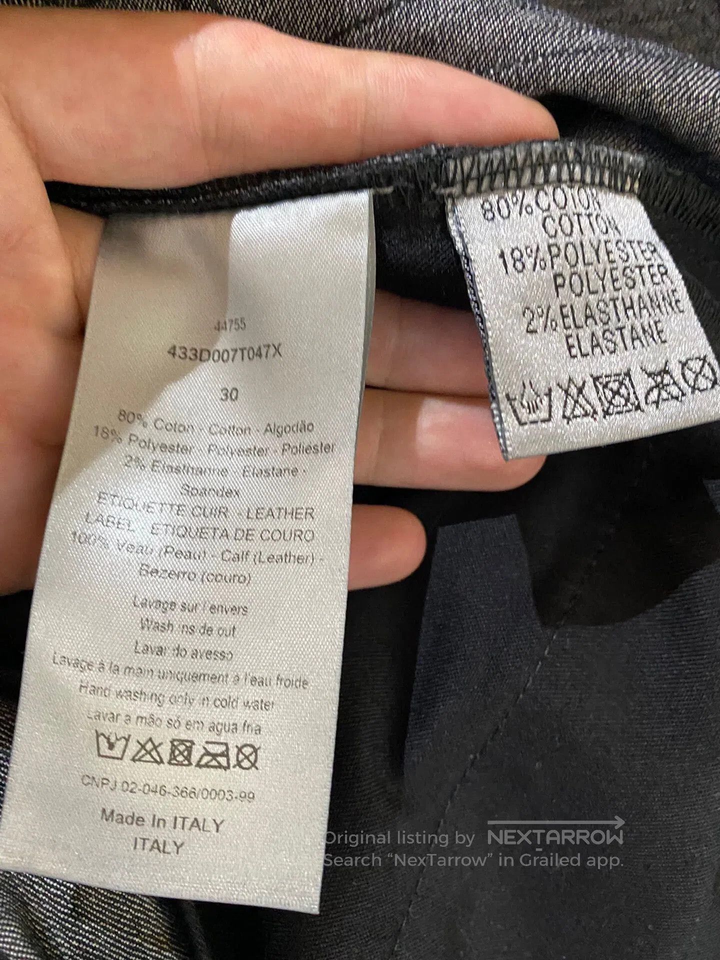 Dior Dior Men's Black Denim Pants. Size US 30 / EU 46 - 7 Thumbnail