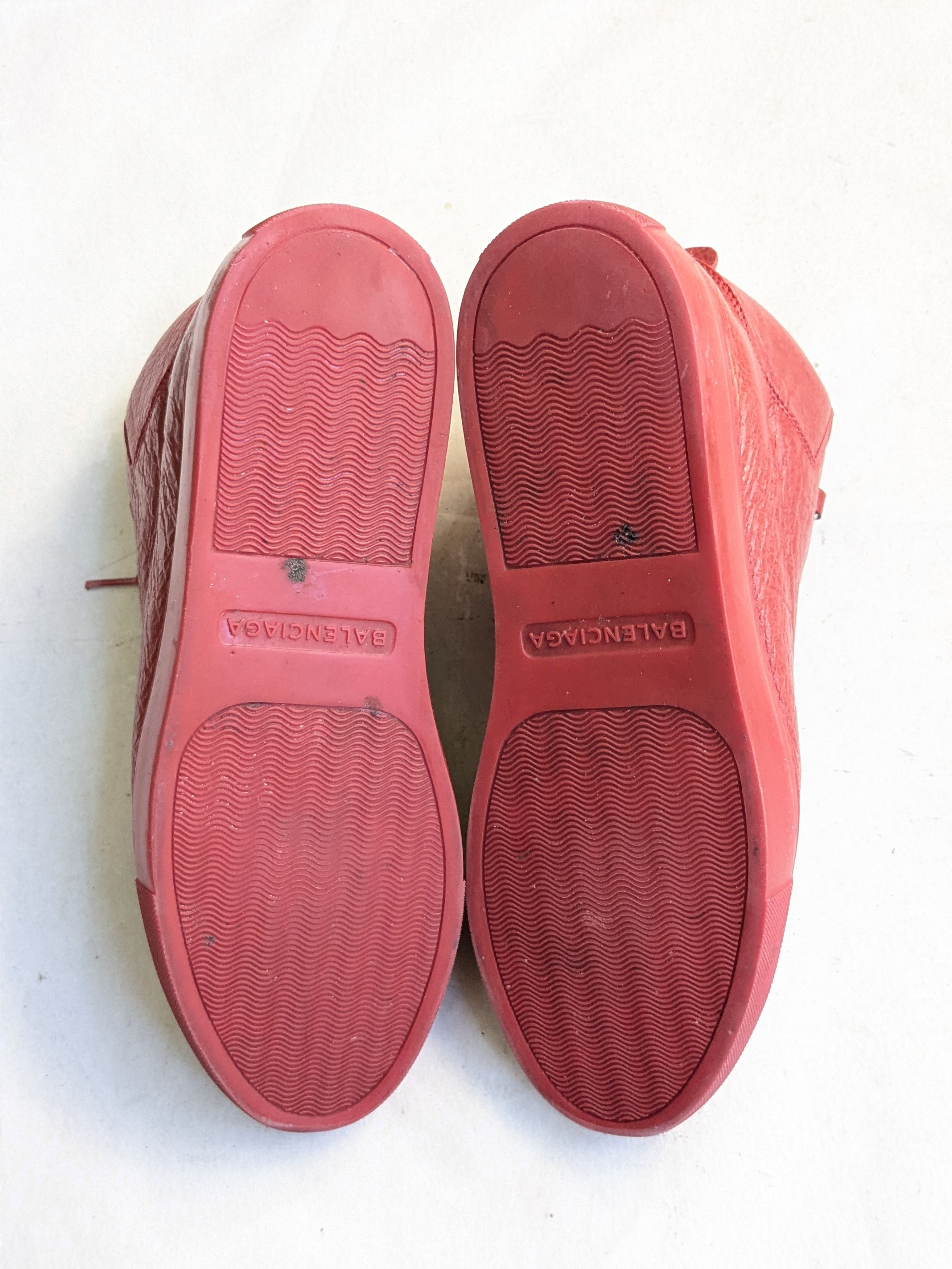 Balenciaga Balenciaga Arena Red 11 High Tops Leather Size US 11 / EU 44 - 14 Thumbnail