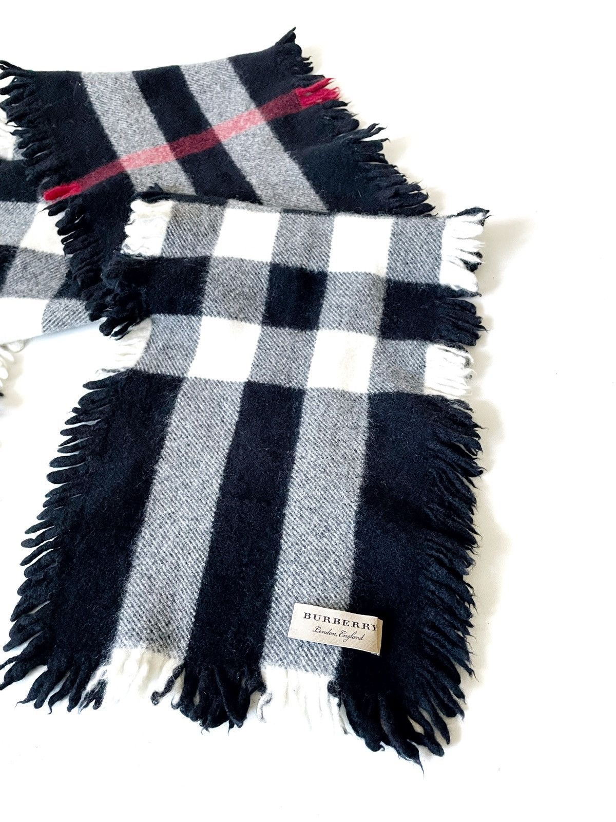Burberry Burberry Scarf Blue Check Print Luxury Style Neck Warmer Size ONE SIZE - 3 Thumbnail