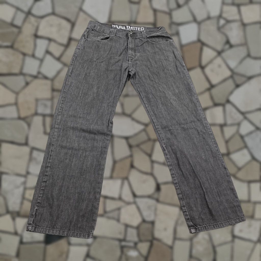Ecko Unltd. VINTAGE Ecko Unltd Jeans Mens 34x32 Gray Denim Loose Relaxed Baggy Hip Hop Y2K Jeans Mens Gray Denim Baggy Hip Hop Vintage Size US 34 / EU 50 - 1 Thumbnail
