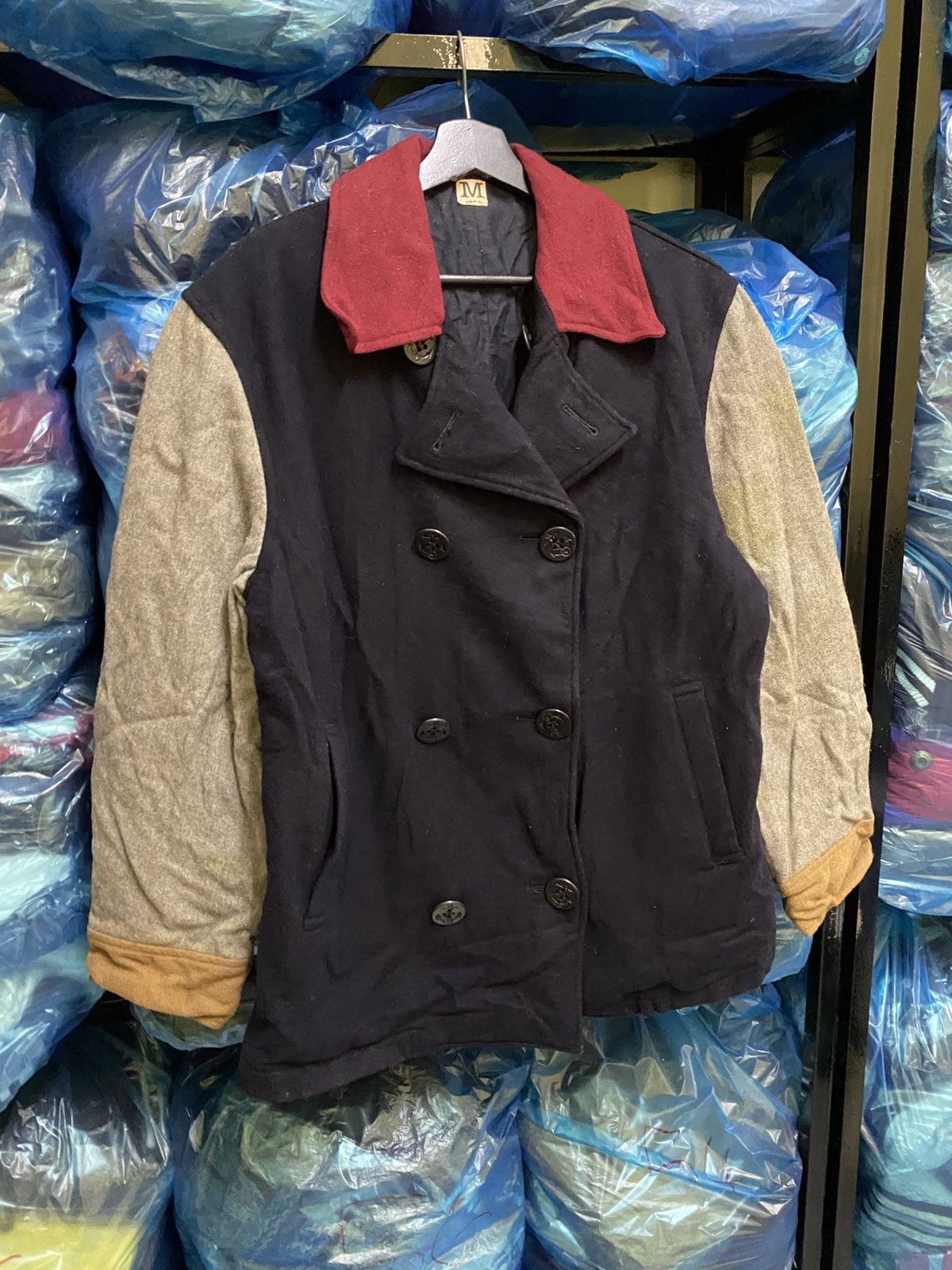 Japanese Brand VINTAGE 90S DEPT WOOL PEACOAT MADE IN JAPAN Size US S / EU 44-46 / 1 - 3 Thumbnail