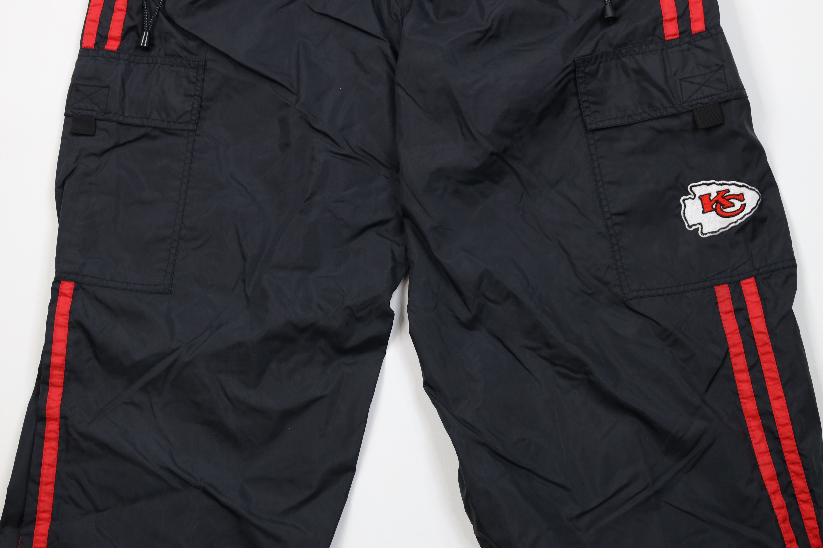 Vintage Vintage 90s Chiefs Football Wide Leg Windbreaker Cargo Pants Size US 36 / EU 52 - 3 Thumbnail