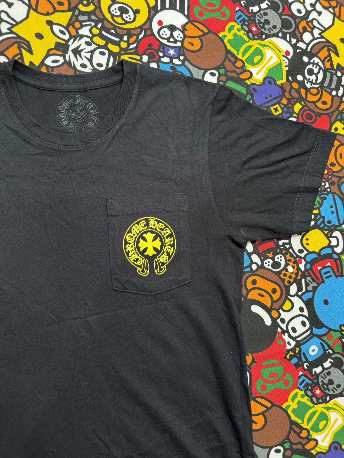 Chrome Hearts Chrome Hearts Yellow Made In Hollywood Logo Tee Size US S / EU 44-46 / 1 - 4 Thumbnail