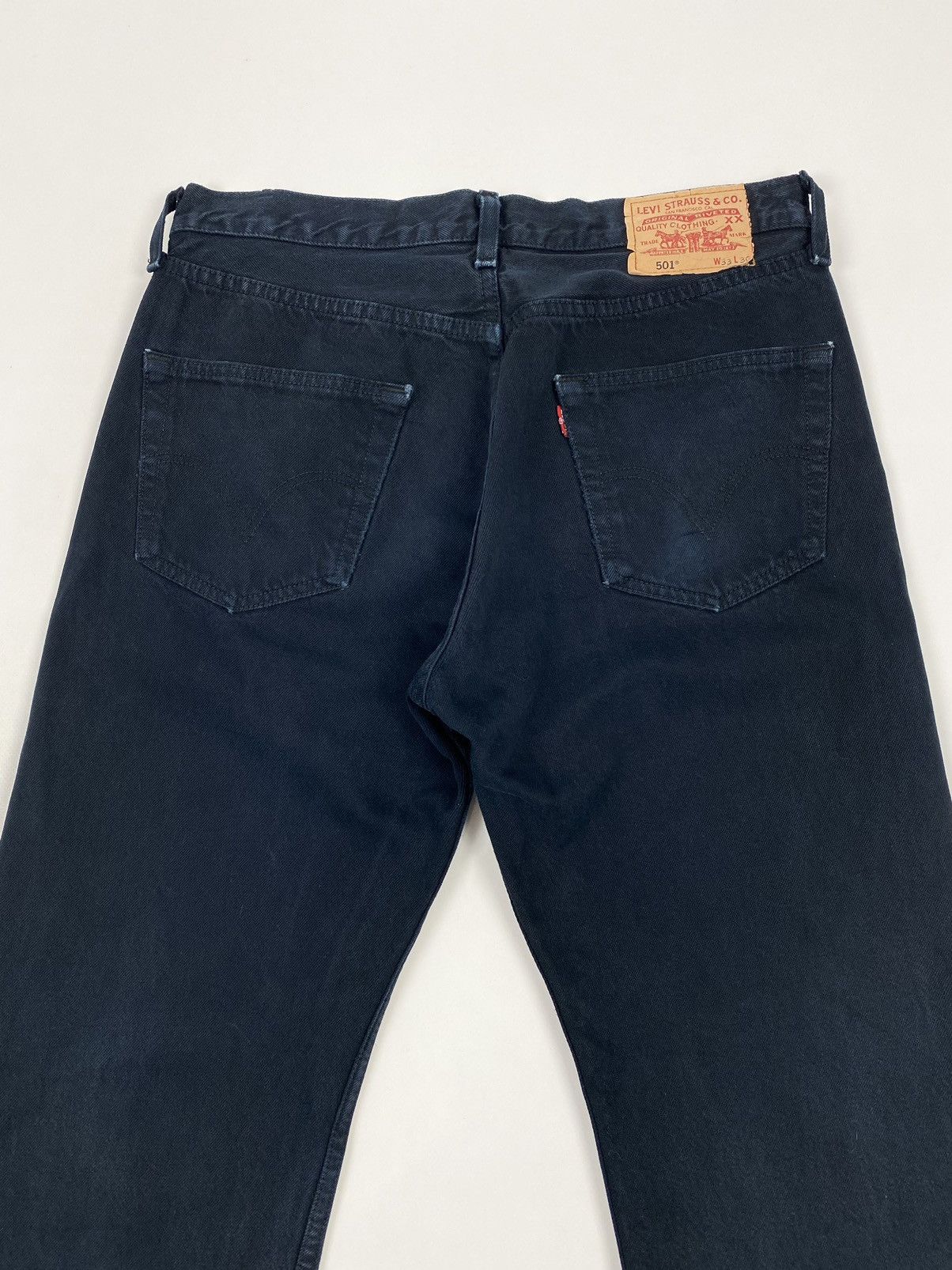 Levi's 2000’s Vintage Levi’s 501 Black Denim Jeans 33X30 Size US 33 - 11 Thumbnail