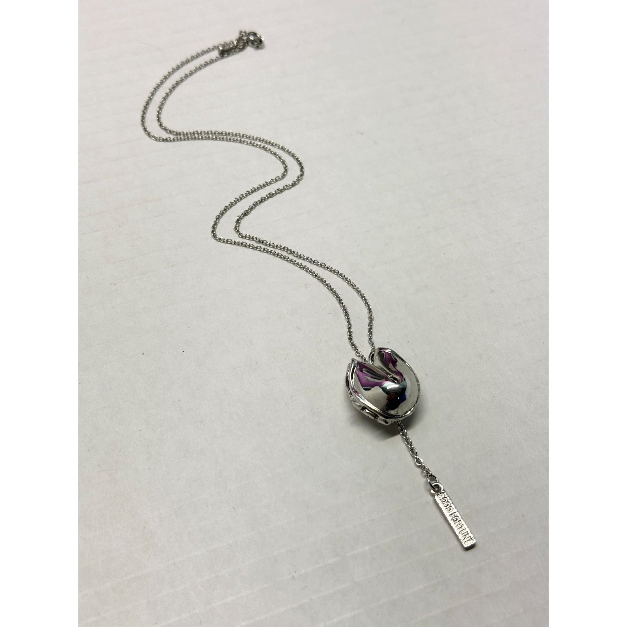 Other New Silver Fortune Cookie Necklace Size ONE SIZE - 5 Thumbnail
