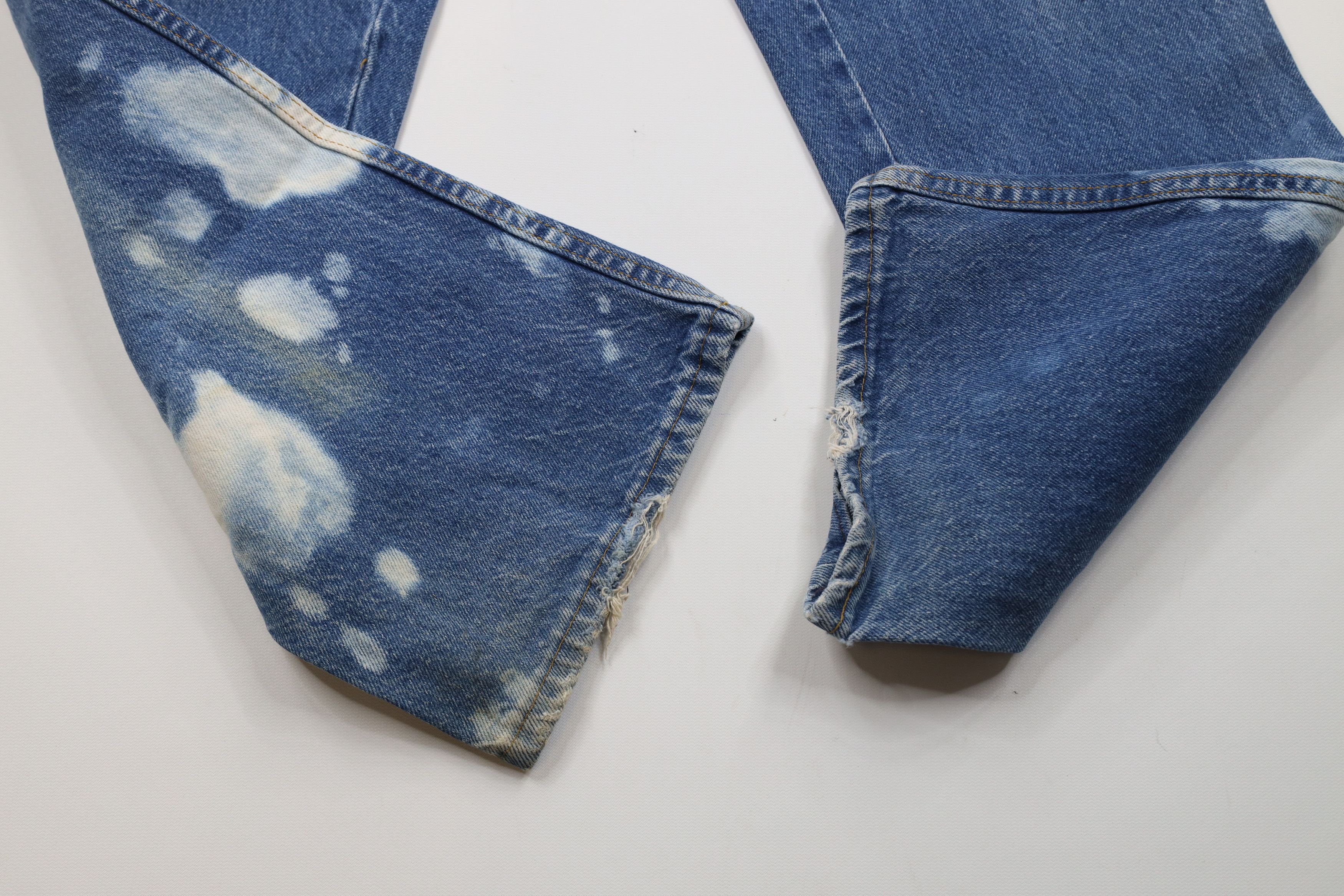 Vintage Vintage 90s Streetwear Flared Wide Leg Denim Jeans Blue USA Size US 38 / EU 54 - 5 Thumbnail
