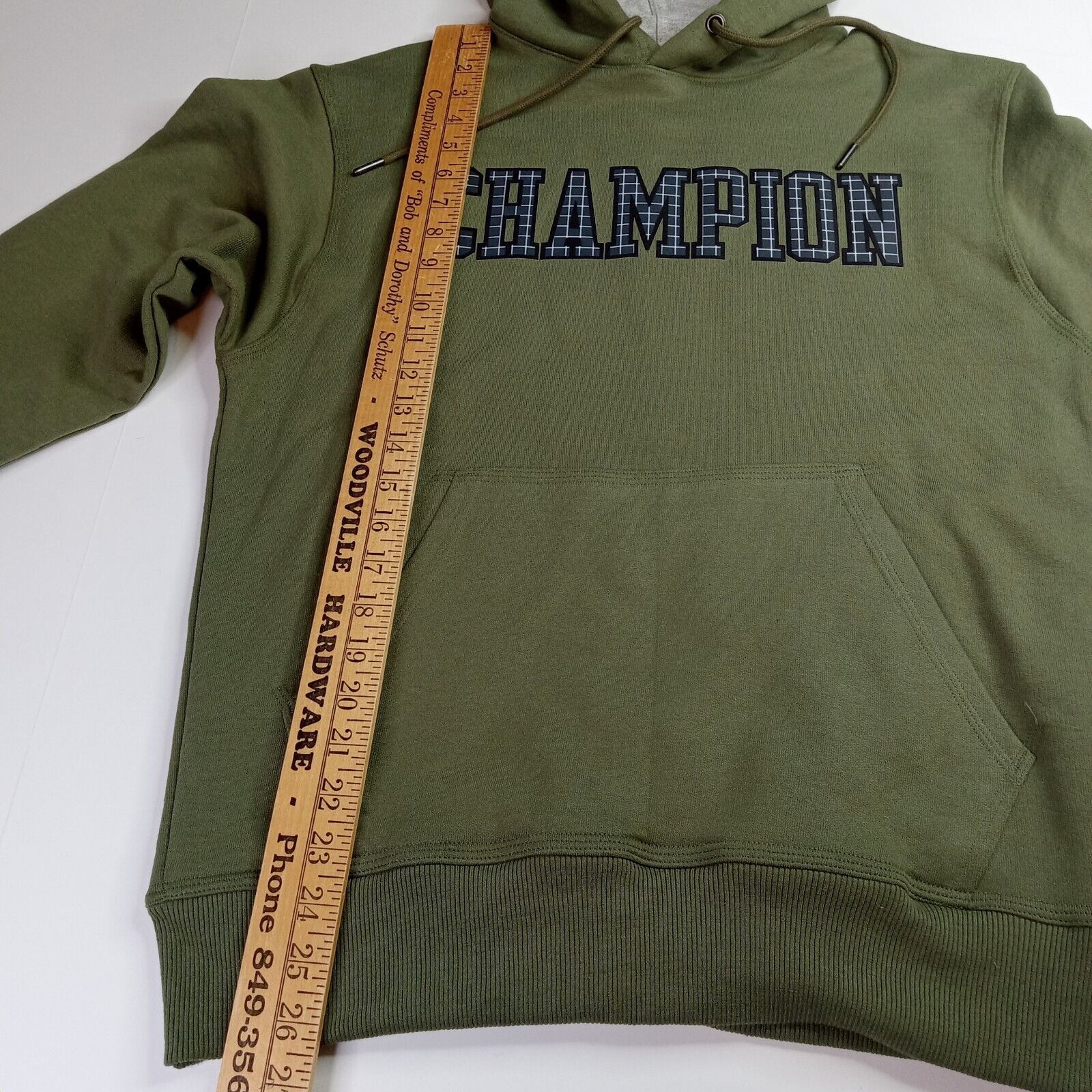 Champion Champion Hoodie Men's S Small Classic Logo Olive Green Size US S / EU 44-46 / 1 - 9 Thumbnail