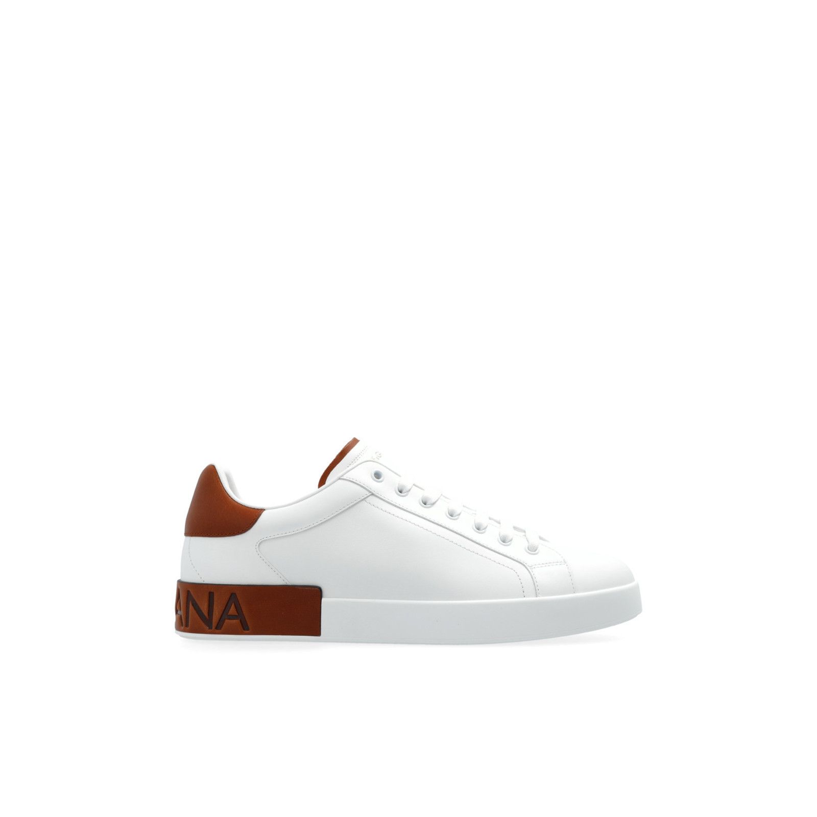 DOLCE&GABBANA White Leather Sports Sneakers New & Authentic