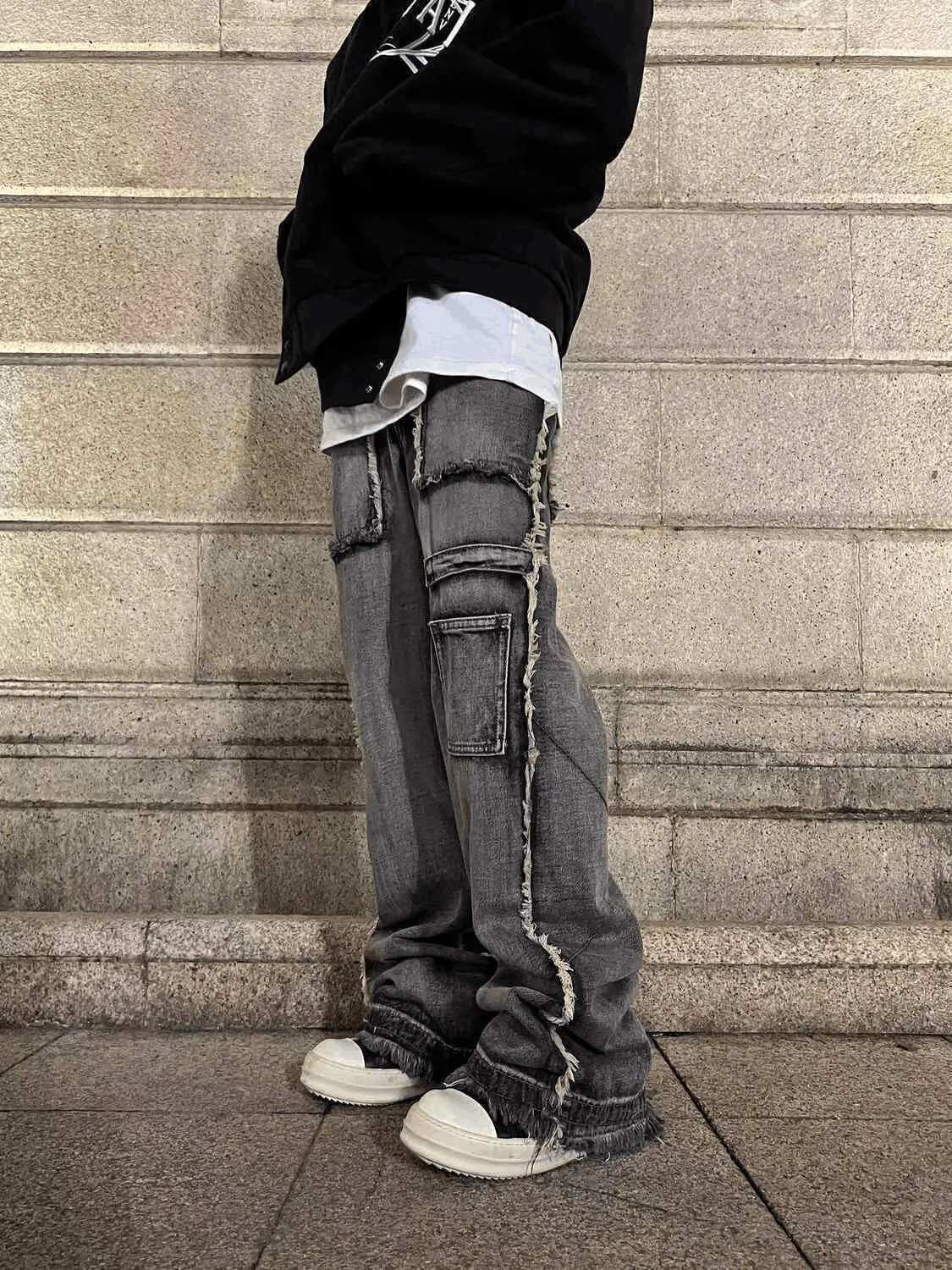 Designer × Jean × Vintage Vintage patchwork baggy hip hop Y2K jeans Size US 28 / EU 44 - 1 Thumbnail