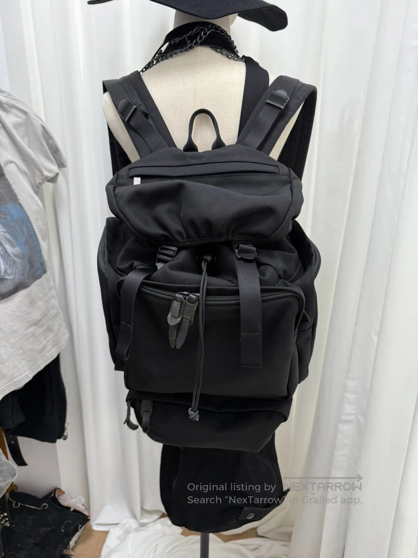 Yohji Yamamoto yohji yamamoto pour homme backpack with leather details. Size ONE SIZE - 2 Thumbnail