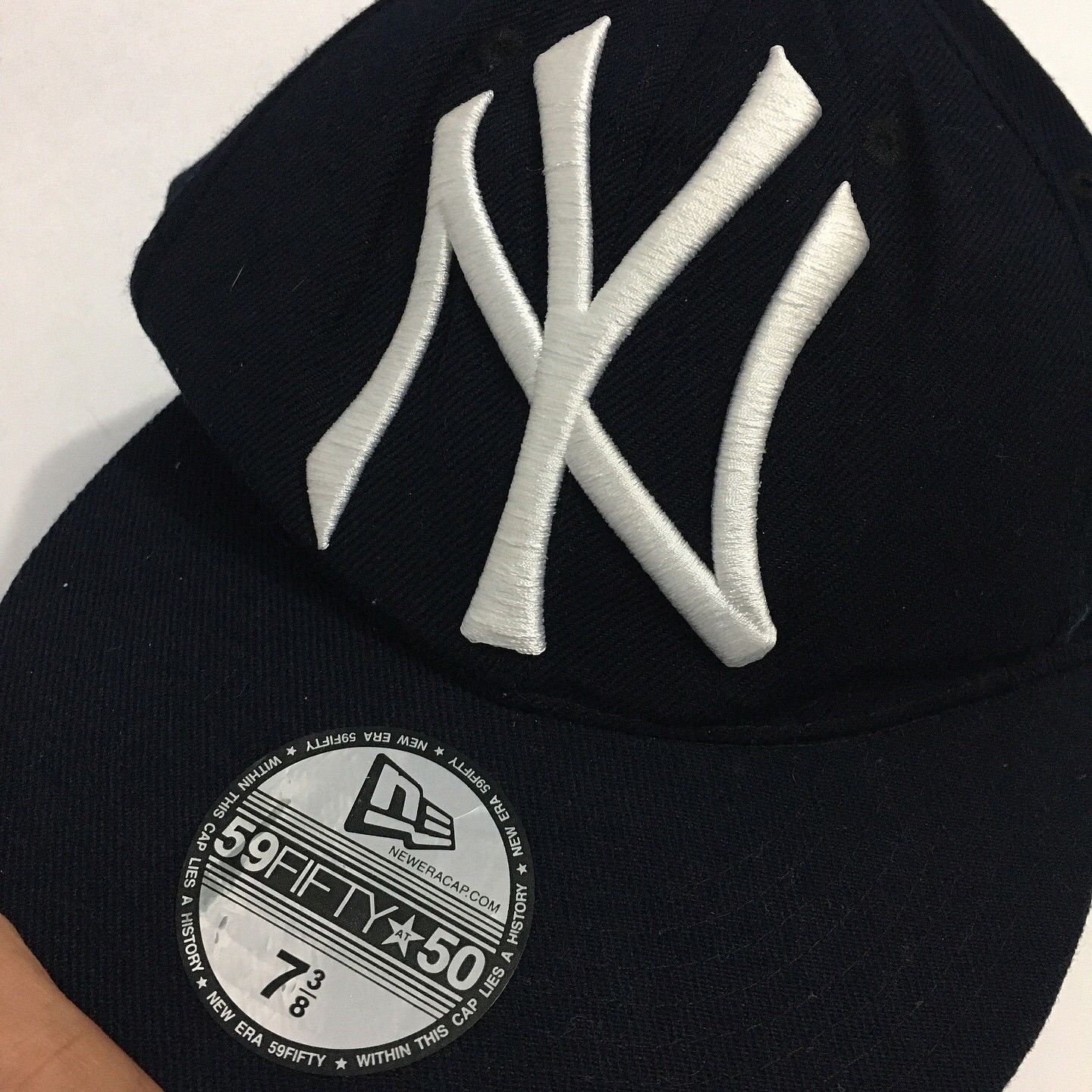 New Era New York Yankees New Era 59Fifty Big Logo Fitted Hat Size ONE SIZE - 5 Thumbnail