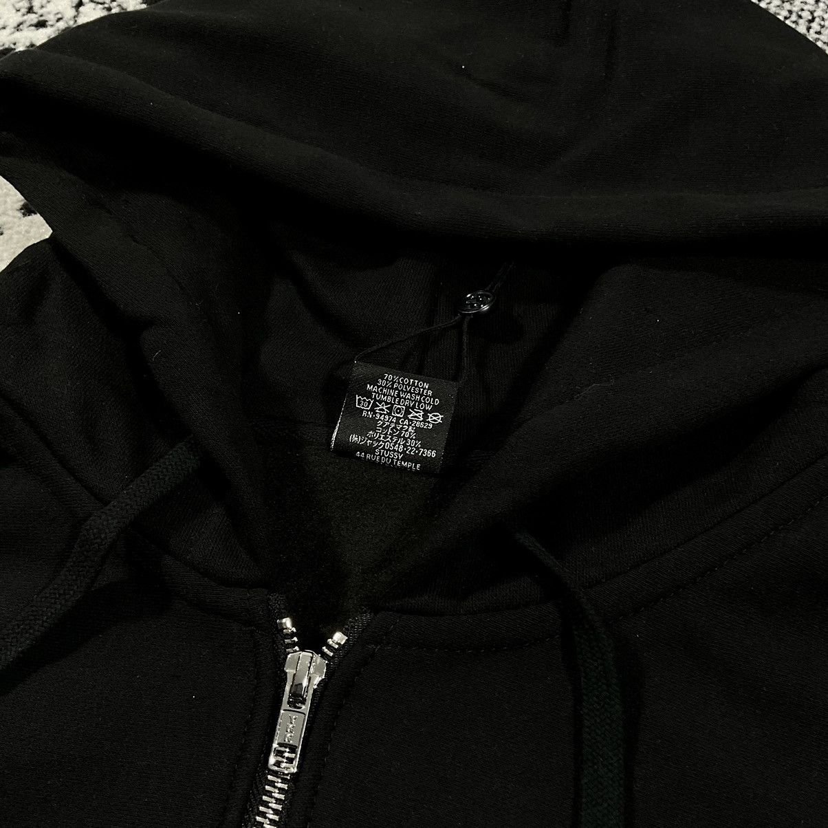 Stussy × Vintage STUSSY DOLLIE ZIP HOODIE IN BLACK - XLARGE Size US XL / EU 56 / 4 - 6 Thumbnail