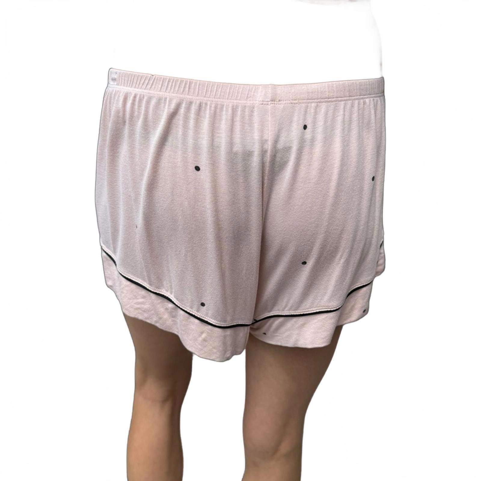 Other Eberjey Small Pink w/Black Polka Dots Shorts Pajama Set Size ONE SIZE - 6 Thumbnail