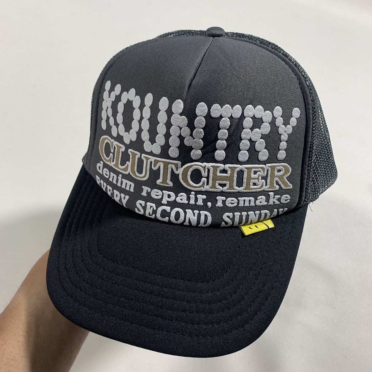 KAPITAL KOUNTRY PEARL CLUTCHER TRUCKER CAP GREY