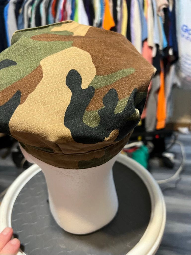 The Unbranded Brand Men's Unbranded Green Brown Camo Military Style Cap One Size Size ONE SIZE - 3 Thumbnail